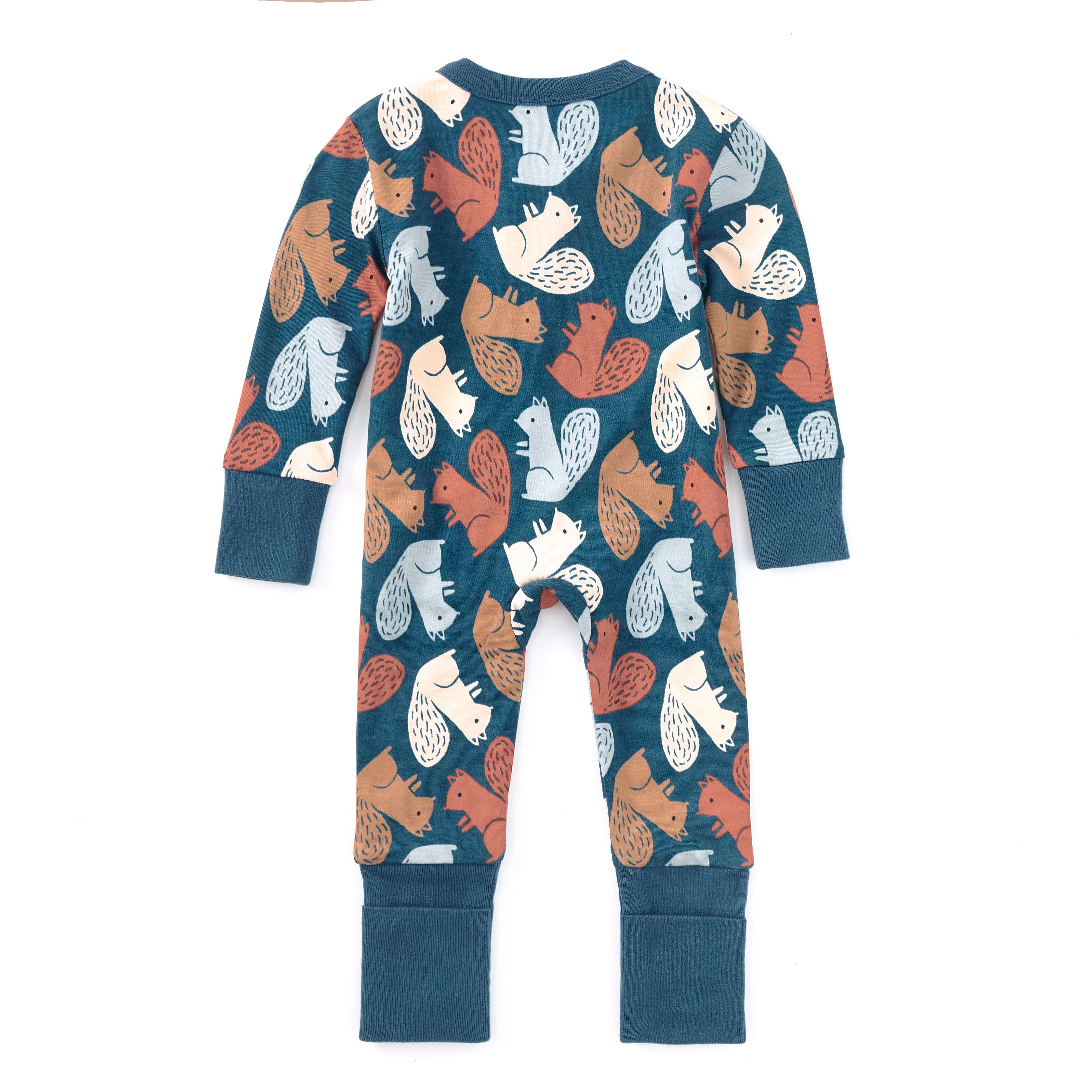 Bamboo Blend Convertible Coverall - Squirrel Scurry