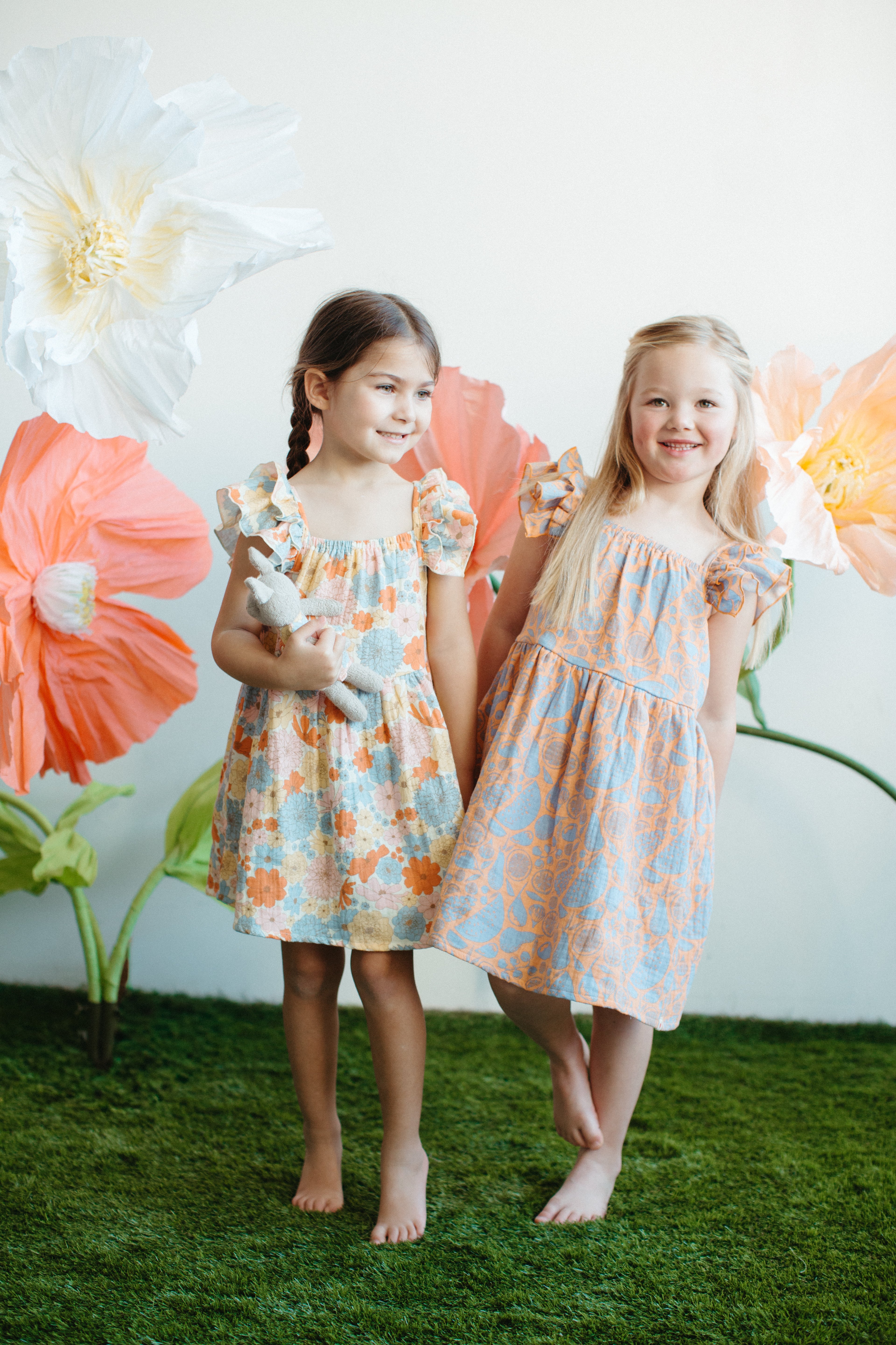 Muslin Flutter Strap Dress - Summer Bounty