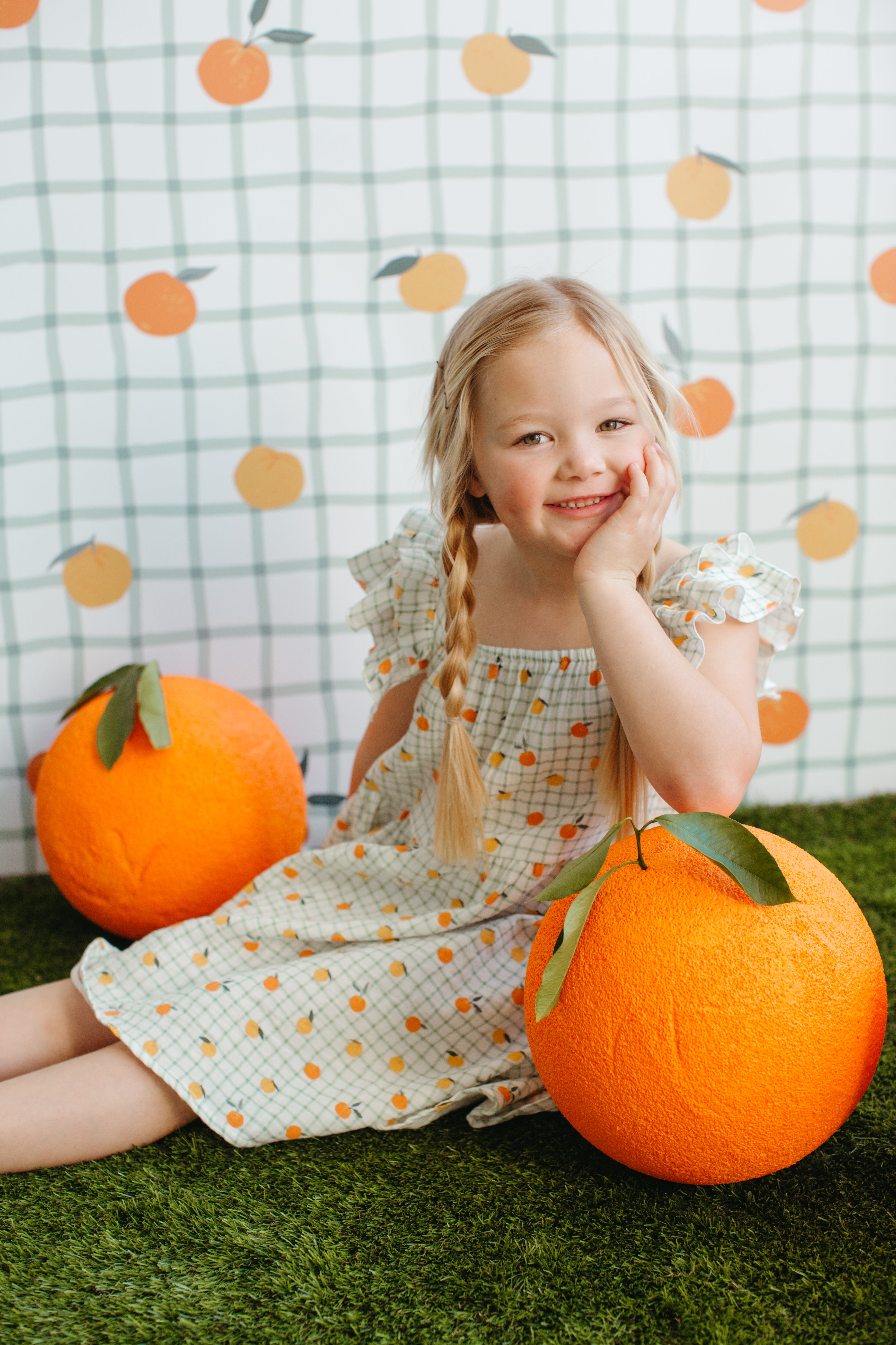 Muslin Flutter Strap Dress - Gingham Grove