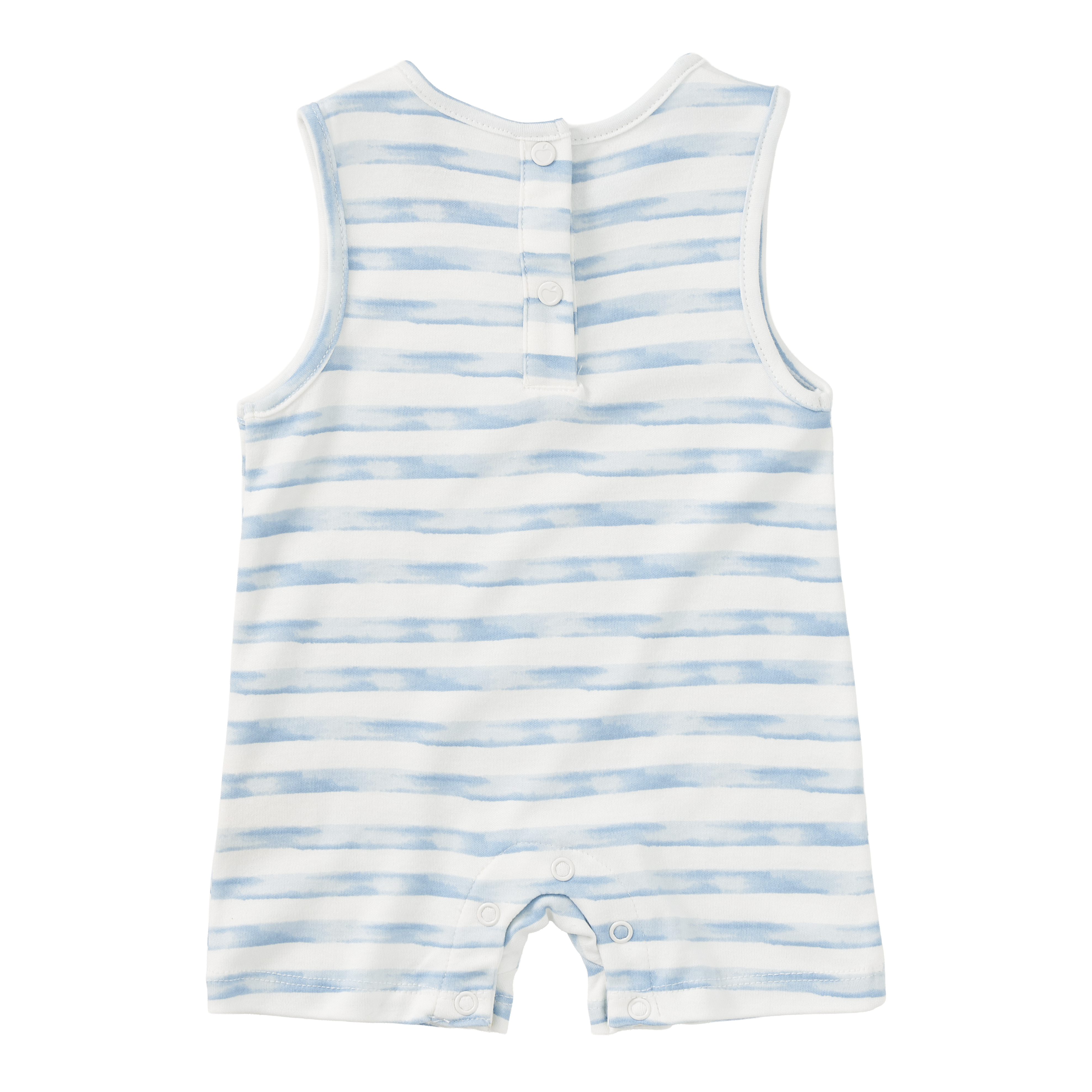 Bamboo Blend Sleeveless Coverall Romper – Breezy Bay Stripe