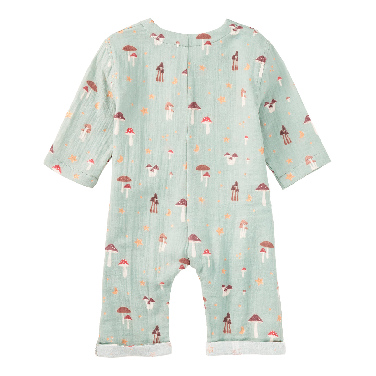 Muslin Patch Pocket Romper - Dreamcap Forest