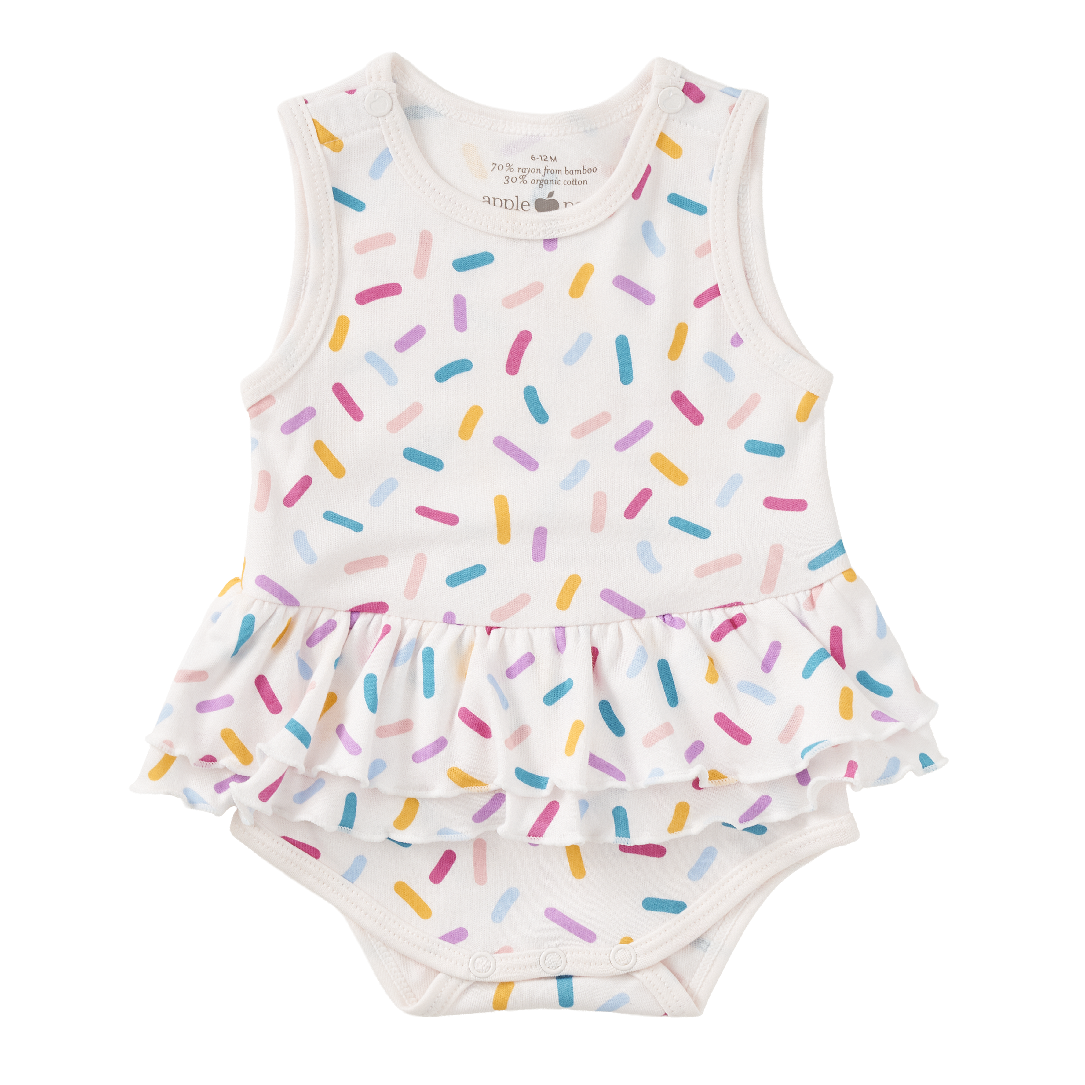 Bamboo Blend Skirted Romper - Sugar Rush