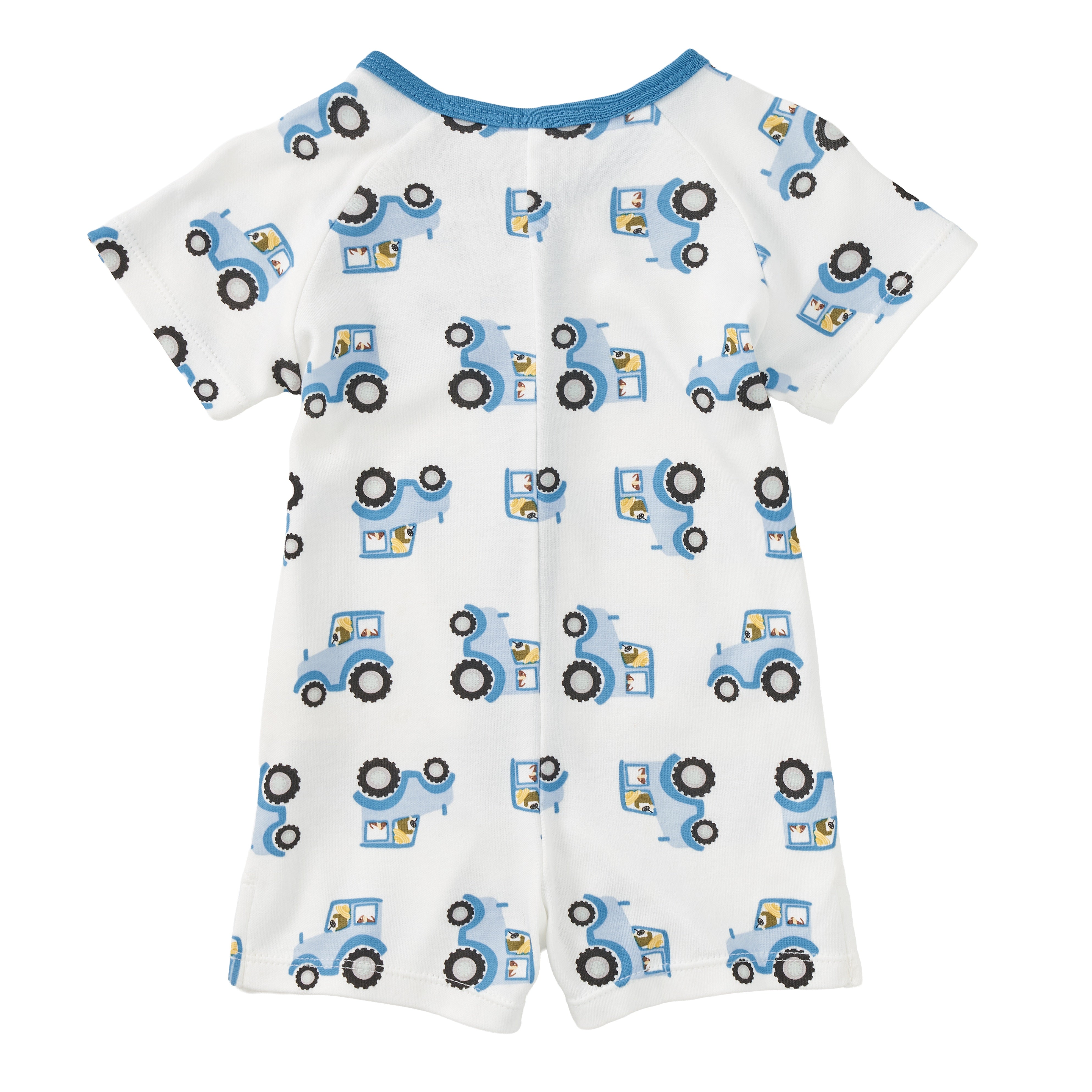 Bamboo Blend Short Sleeve Henley Romper – Farmyard Cruisers