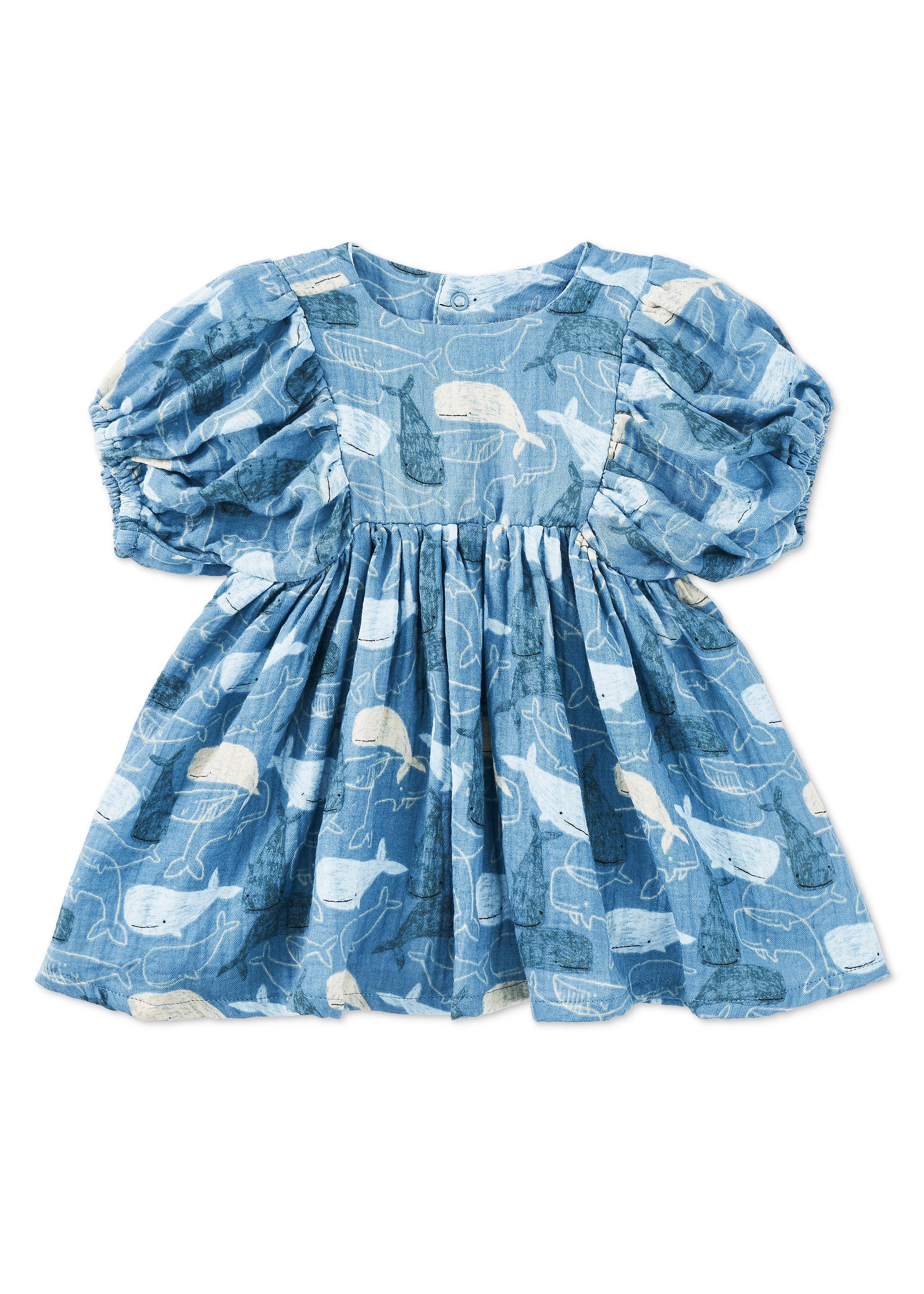 Dress with Puff Sleeves