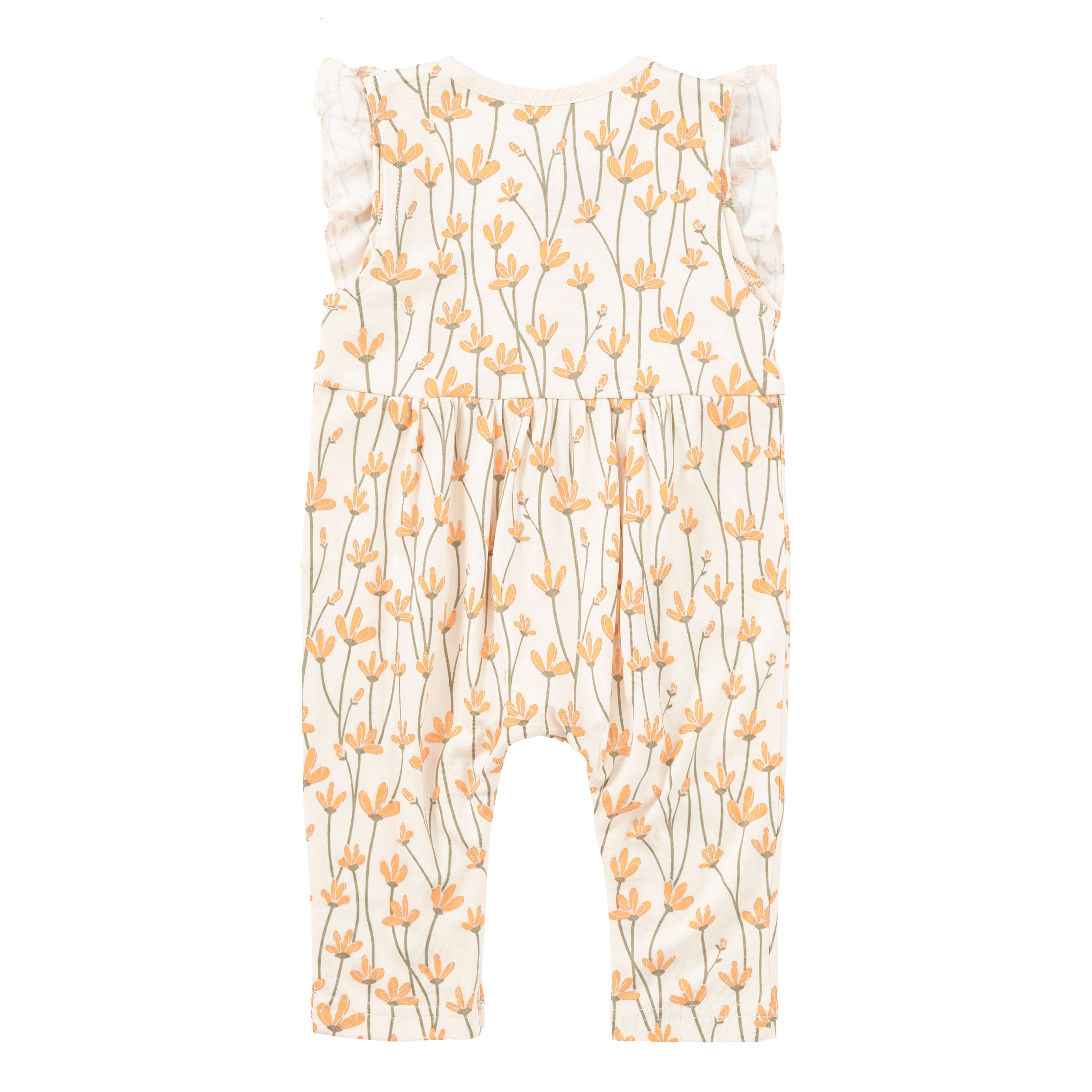 Bamboo Blend Ruffle Snap Romper - Daisy Chain