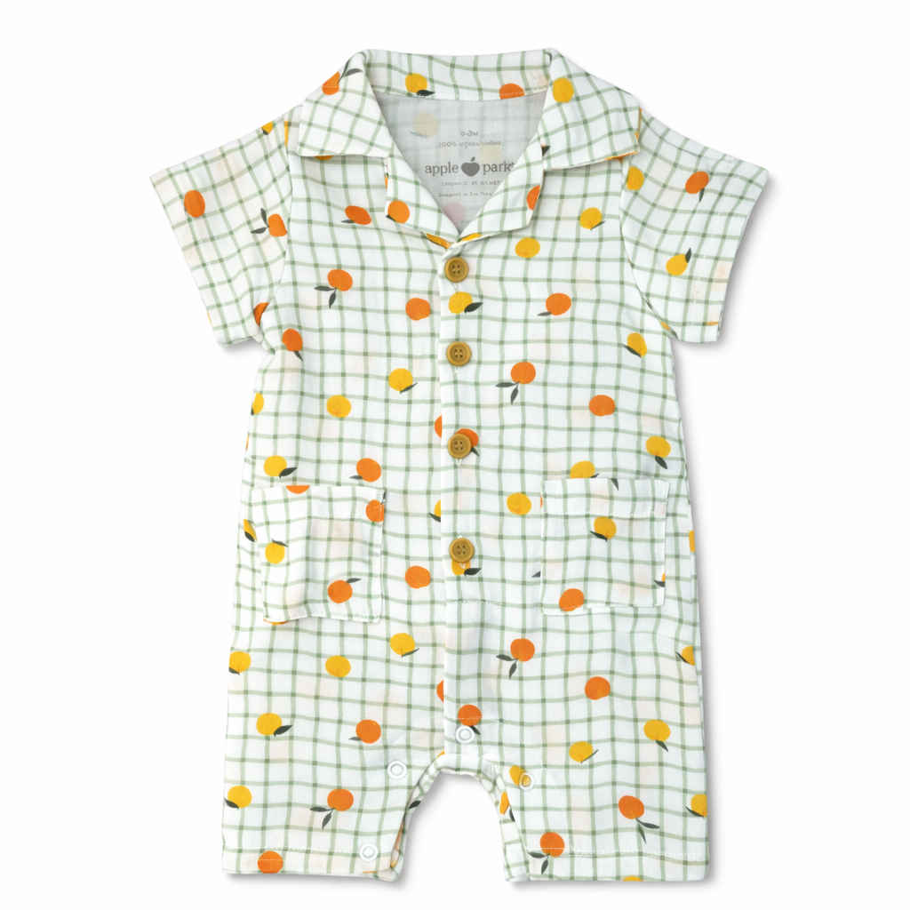 Muslin Cabana Romper - Gingham Grove