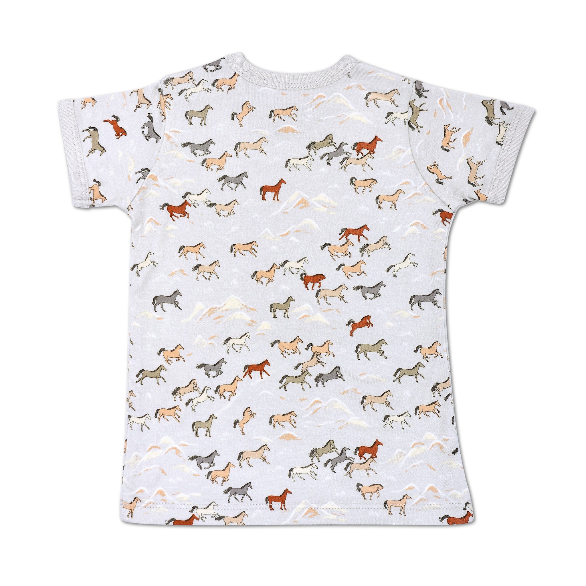 Bamboo Short Sleeve Shirt - Wild Horses