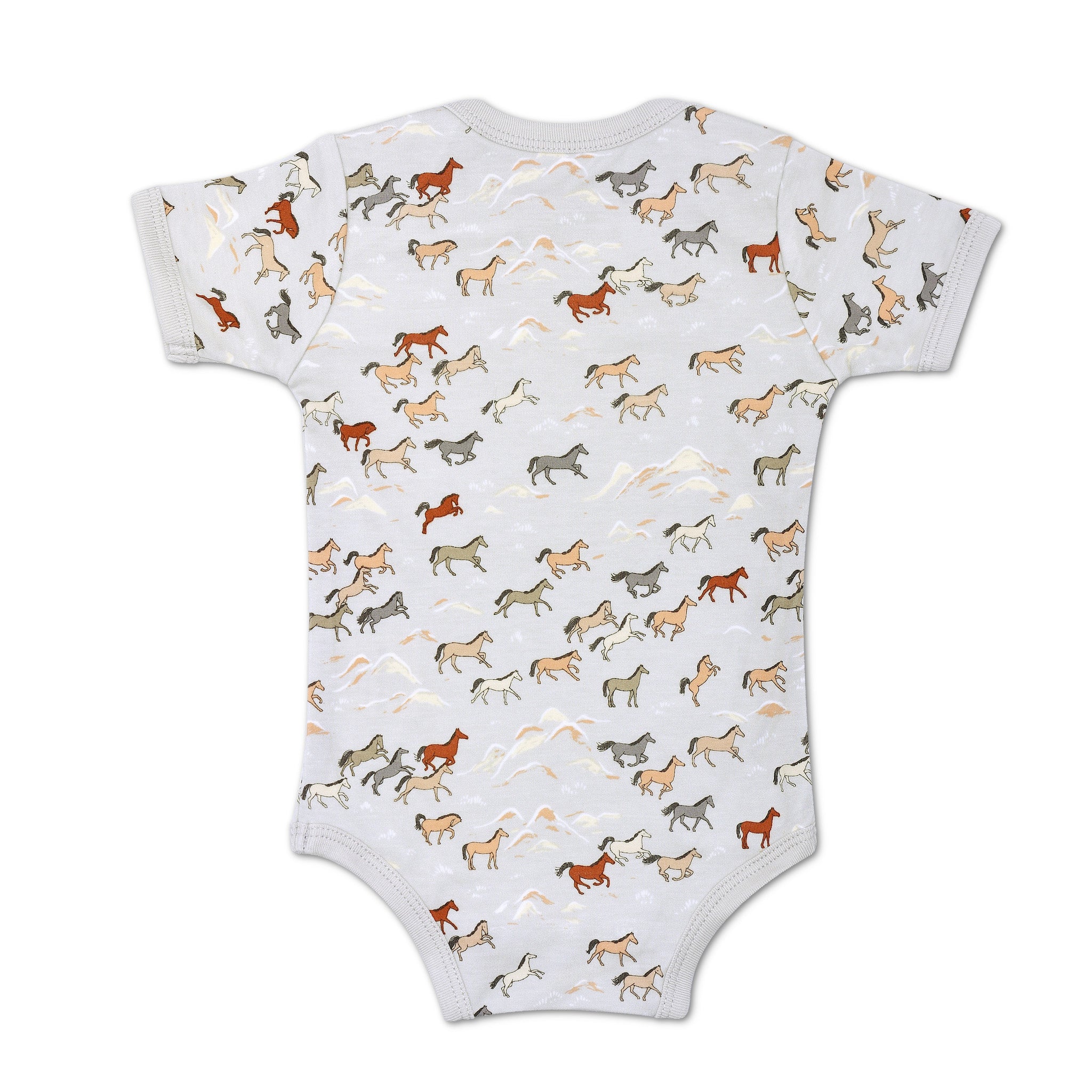 Bamboo Essential Onesie - Wild Horses