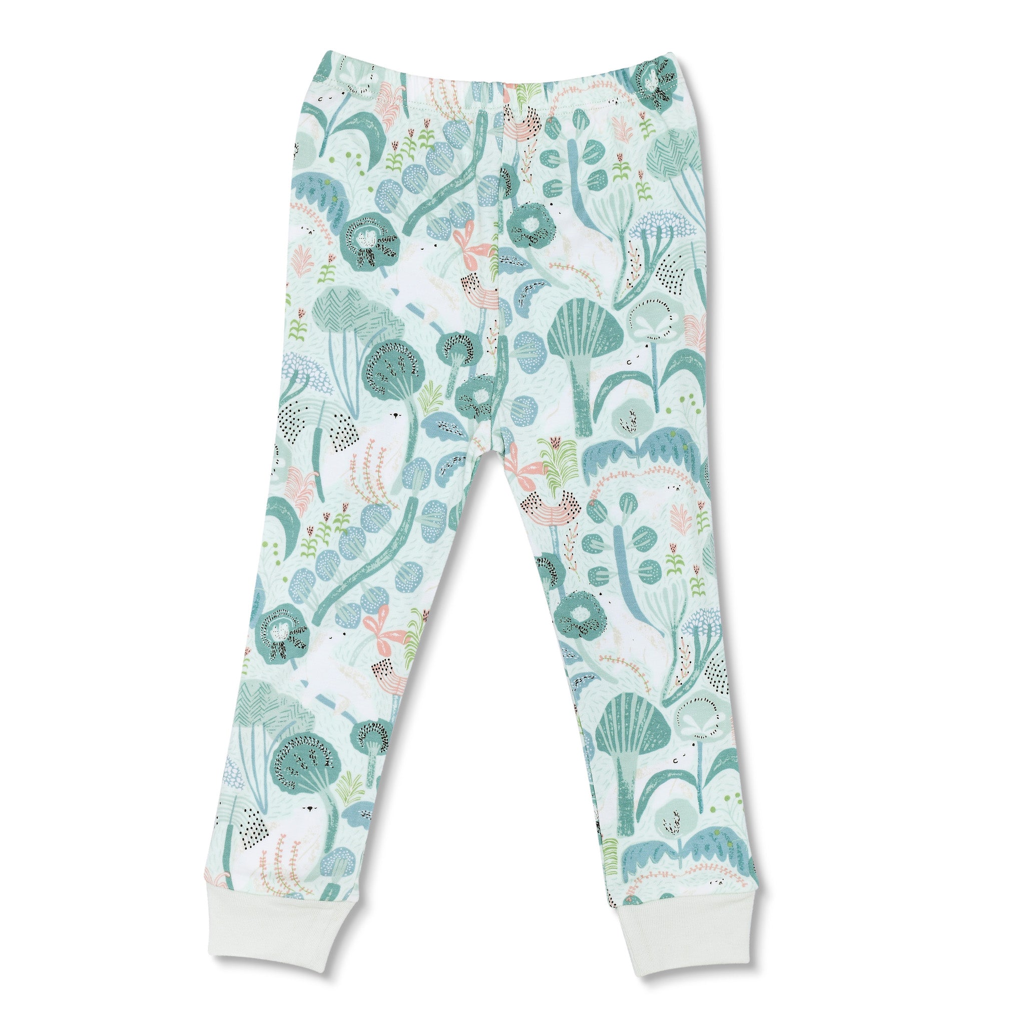 Bamboo Blend Pajamas - Minty Bear Bloom