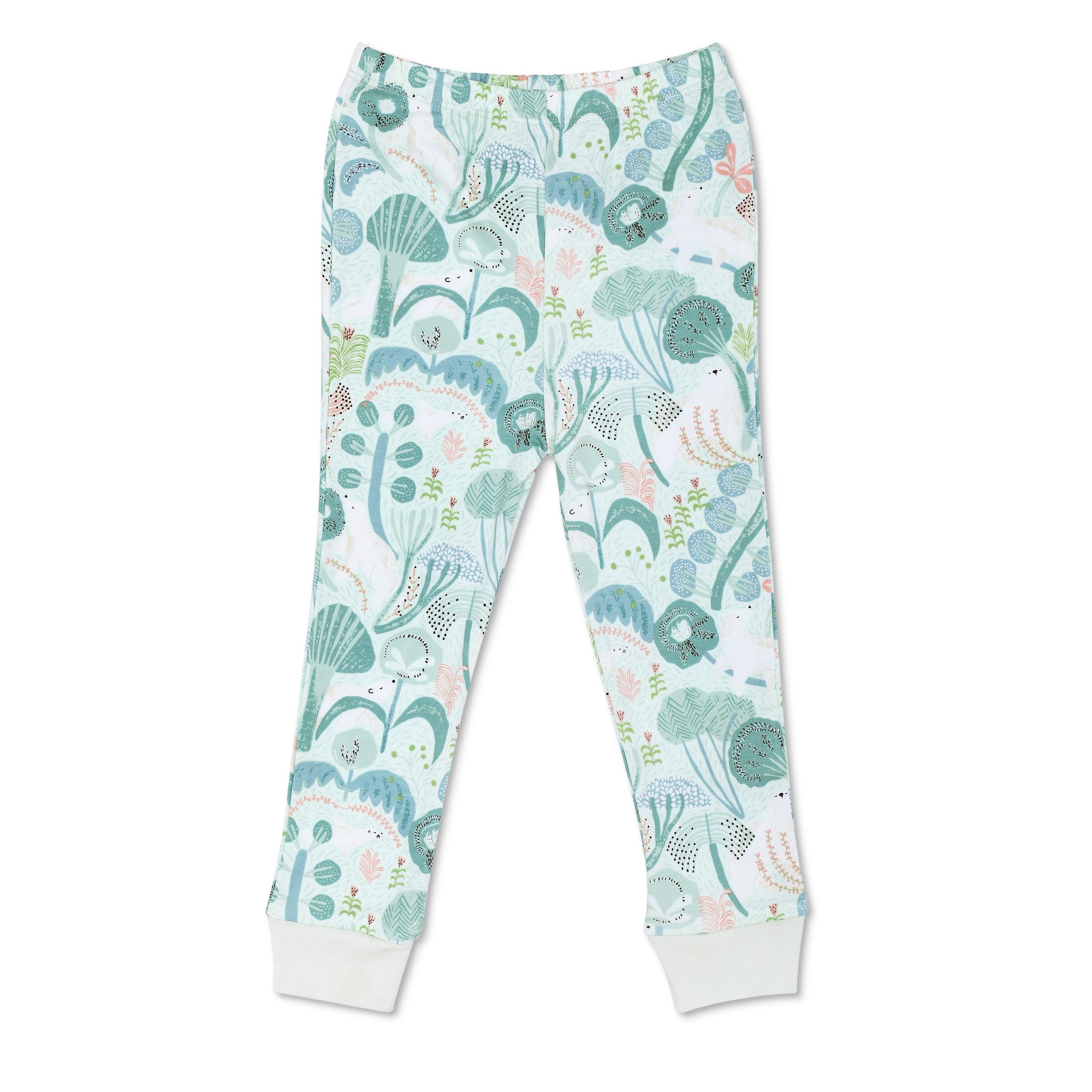 Bamboo Blend Pajamas - Minty Bear Bloom