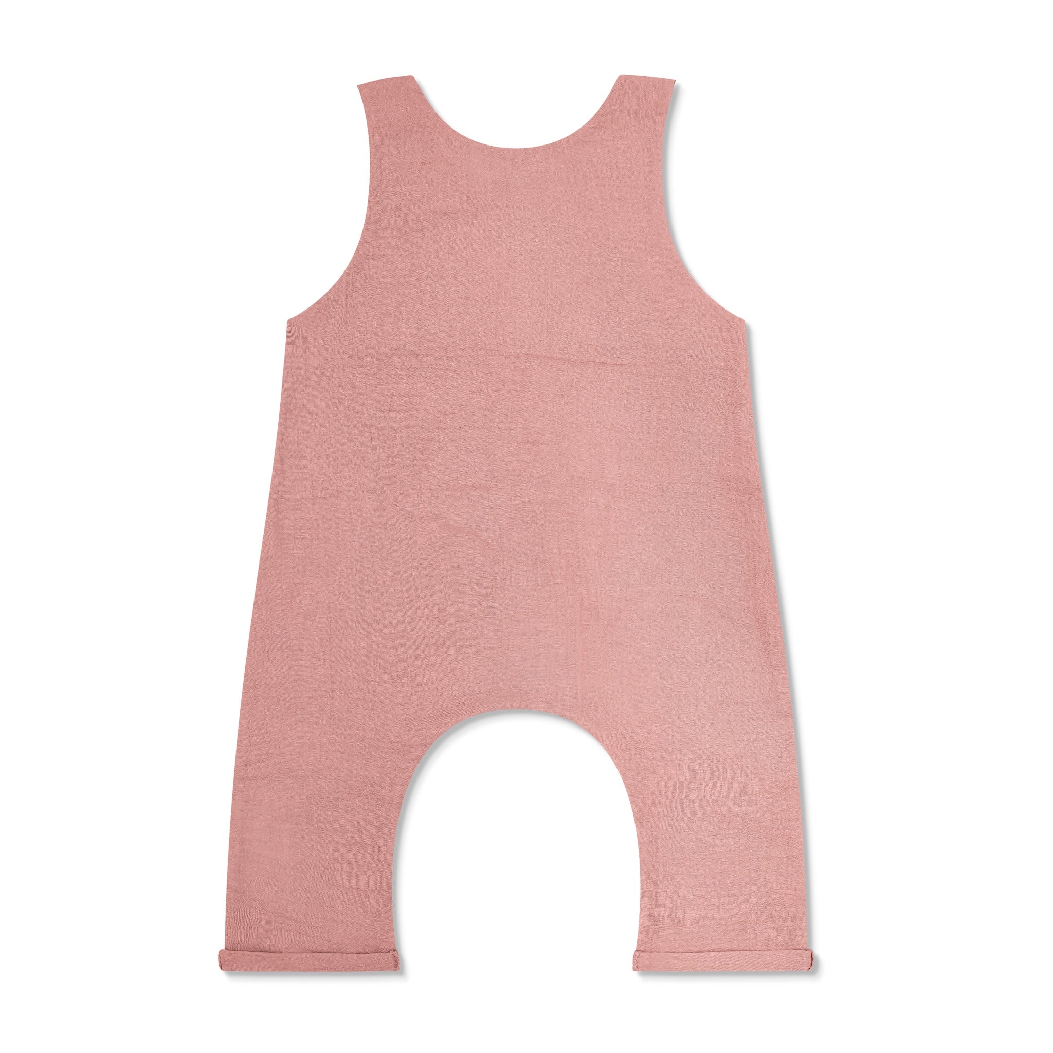 Muslin Snap Jumpsuit - Terra Cotta