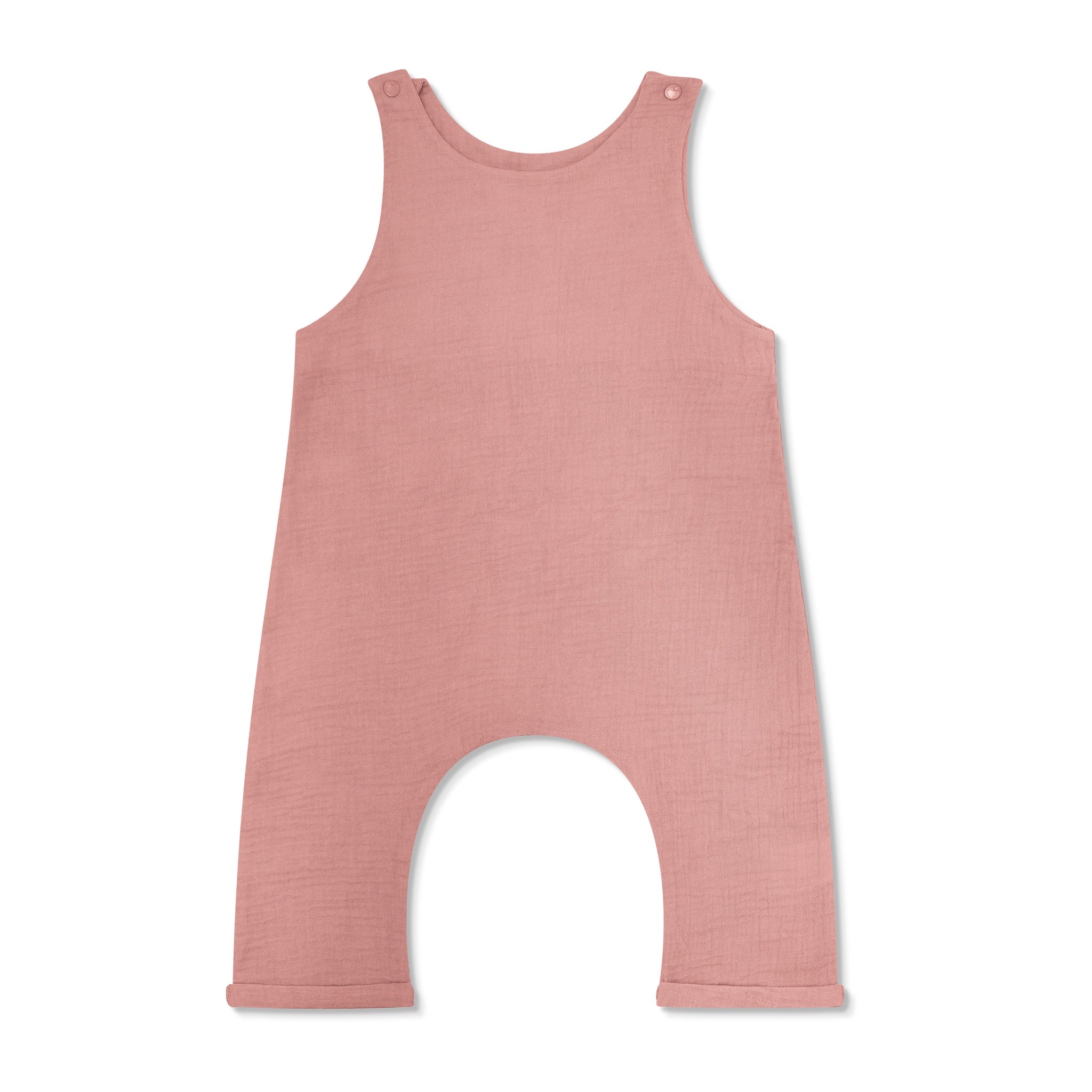 Muslin Snap Jumpsuit - Terra Cotta