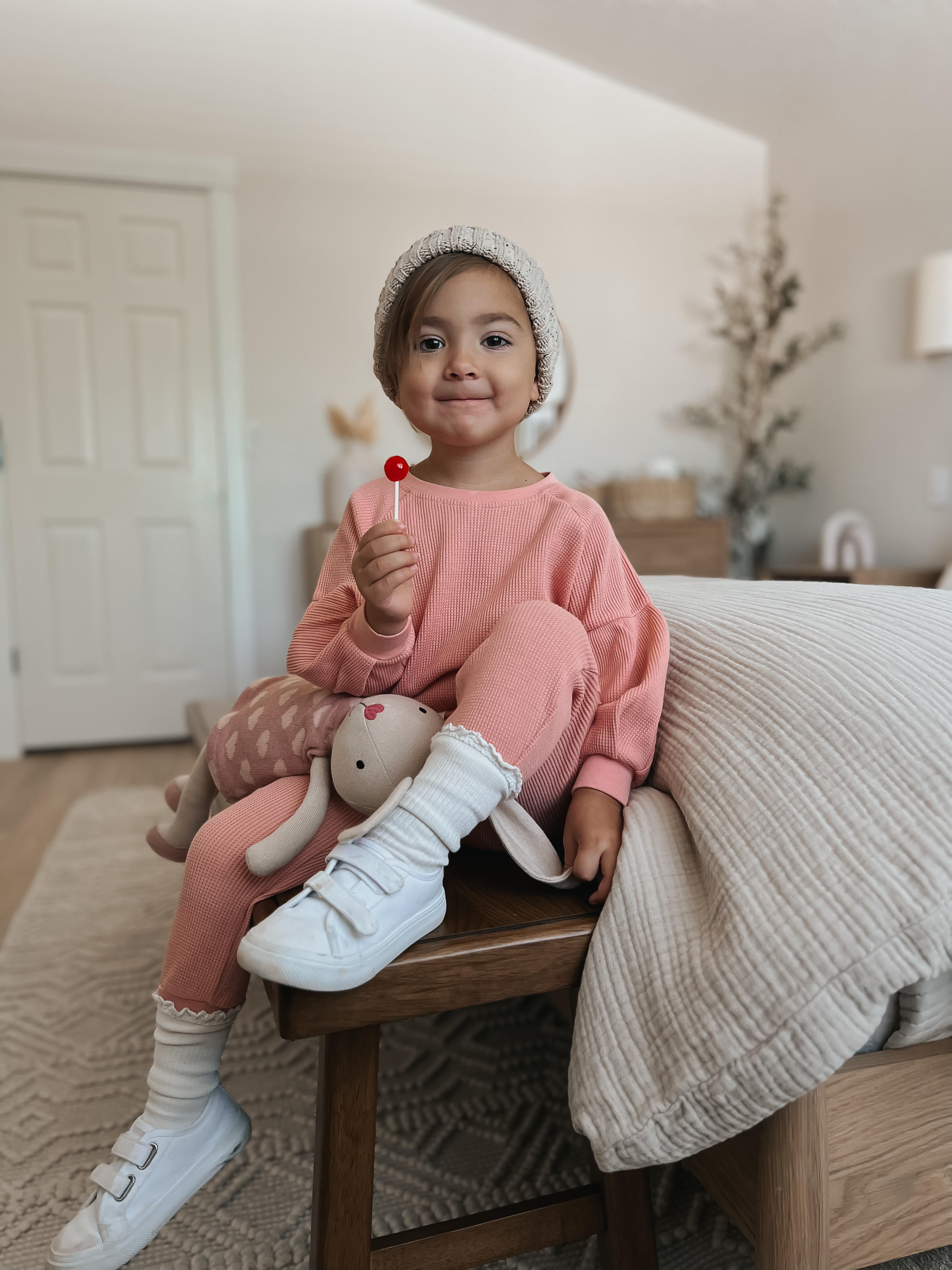 Knit Bunny Plush - Luella