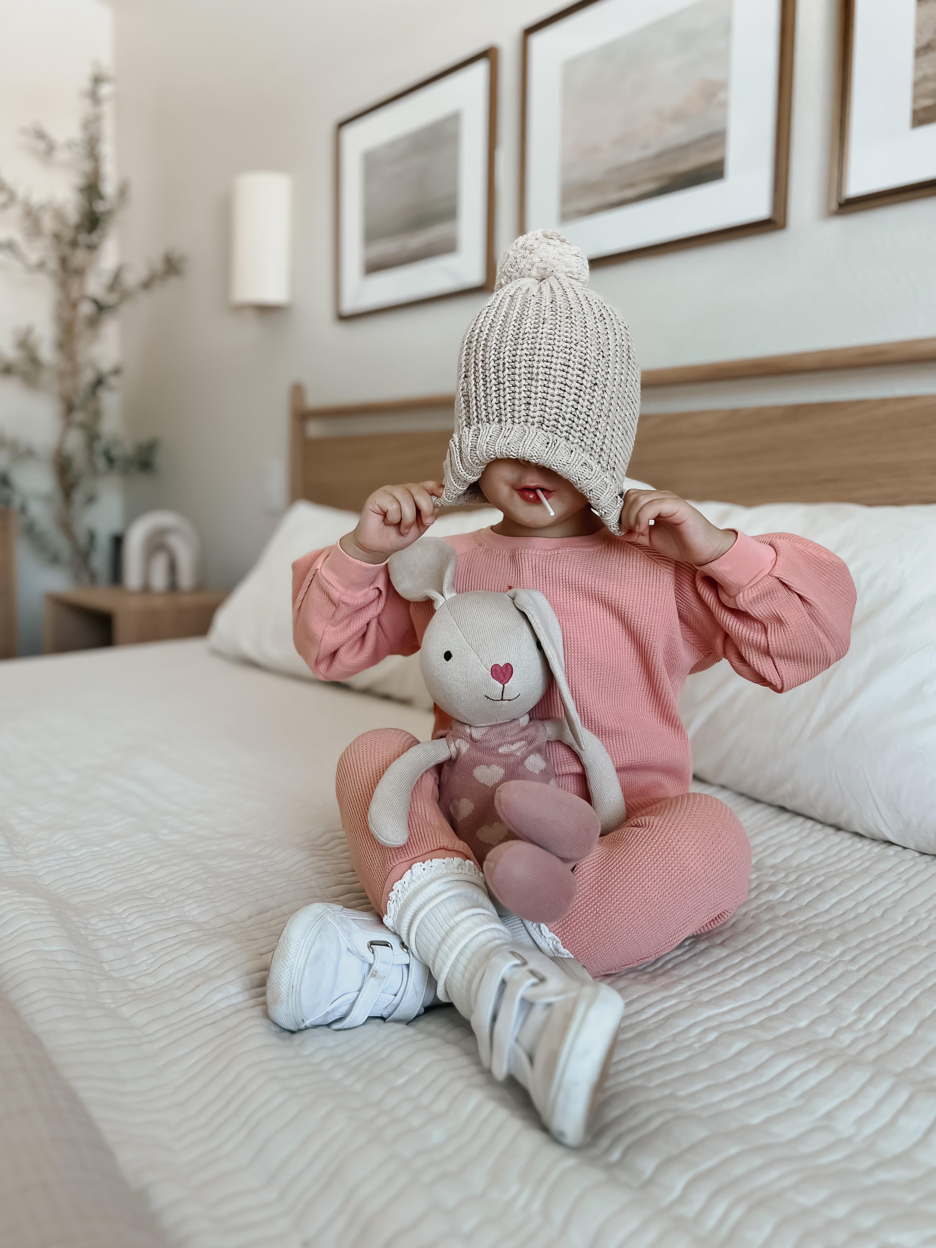 Knit Bunny Plush - Luella