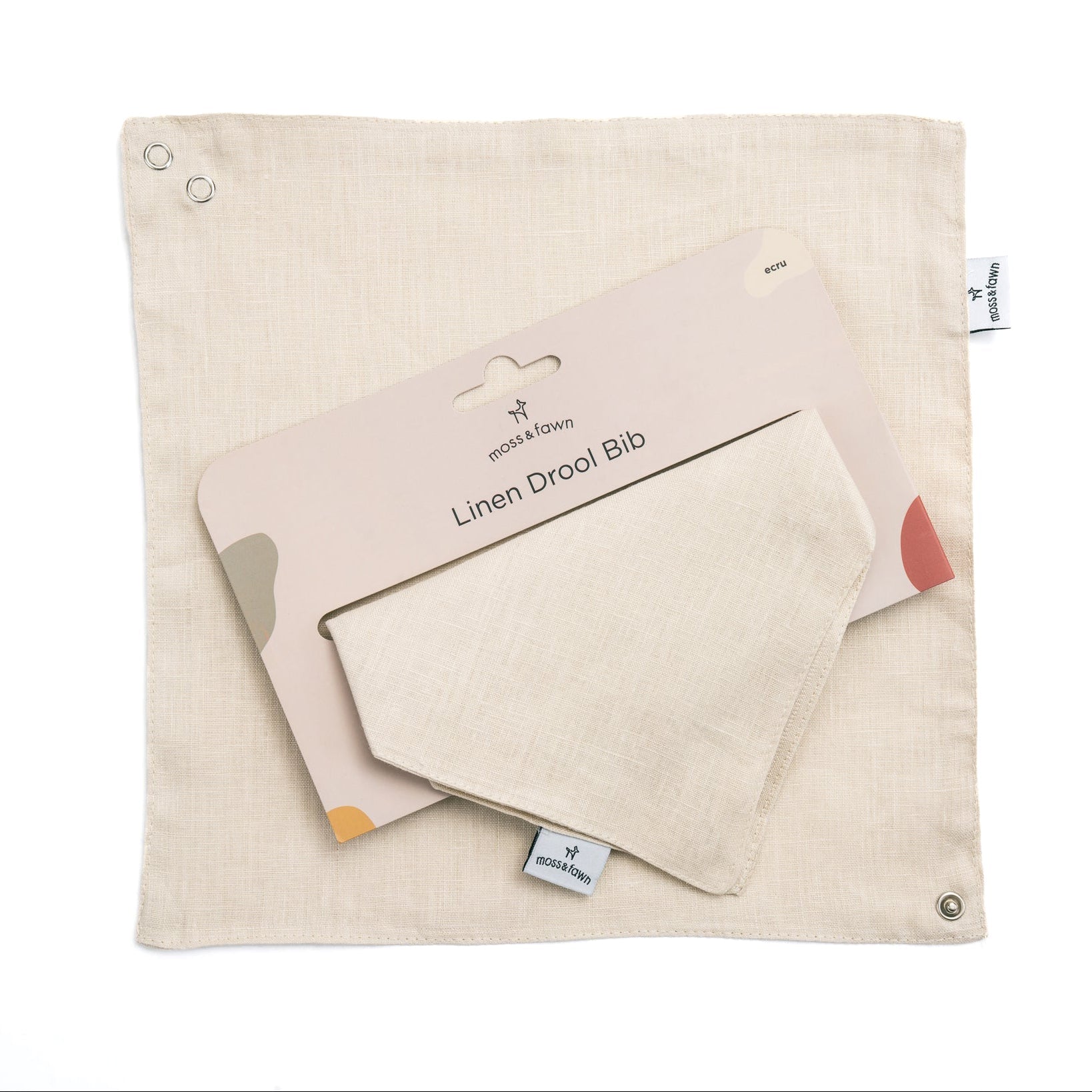 100% Linen Drool Bib