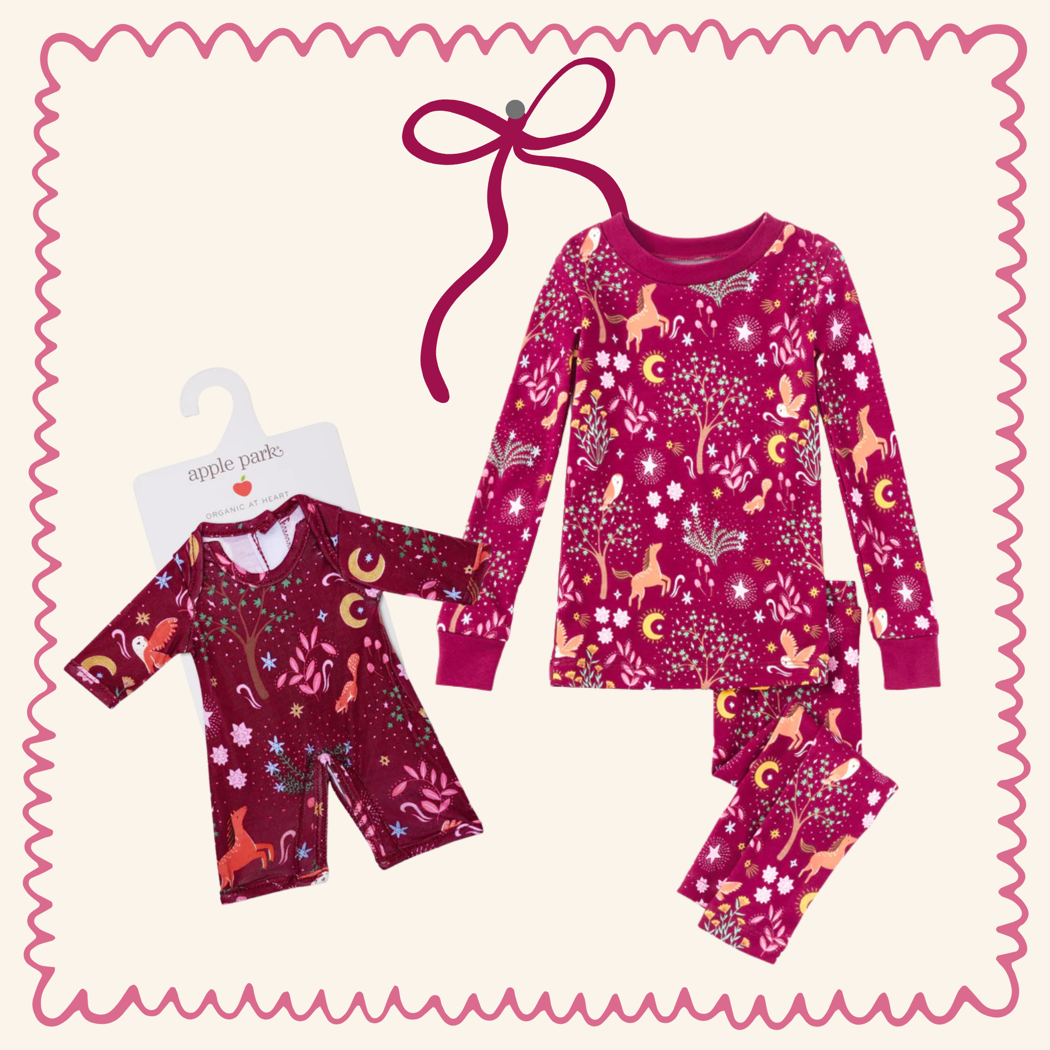 Bamboo Blend Woodland Dreams PJs + Matching Doll Pajamas