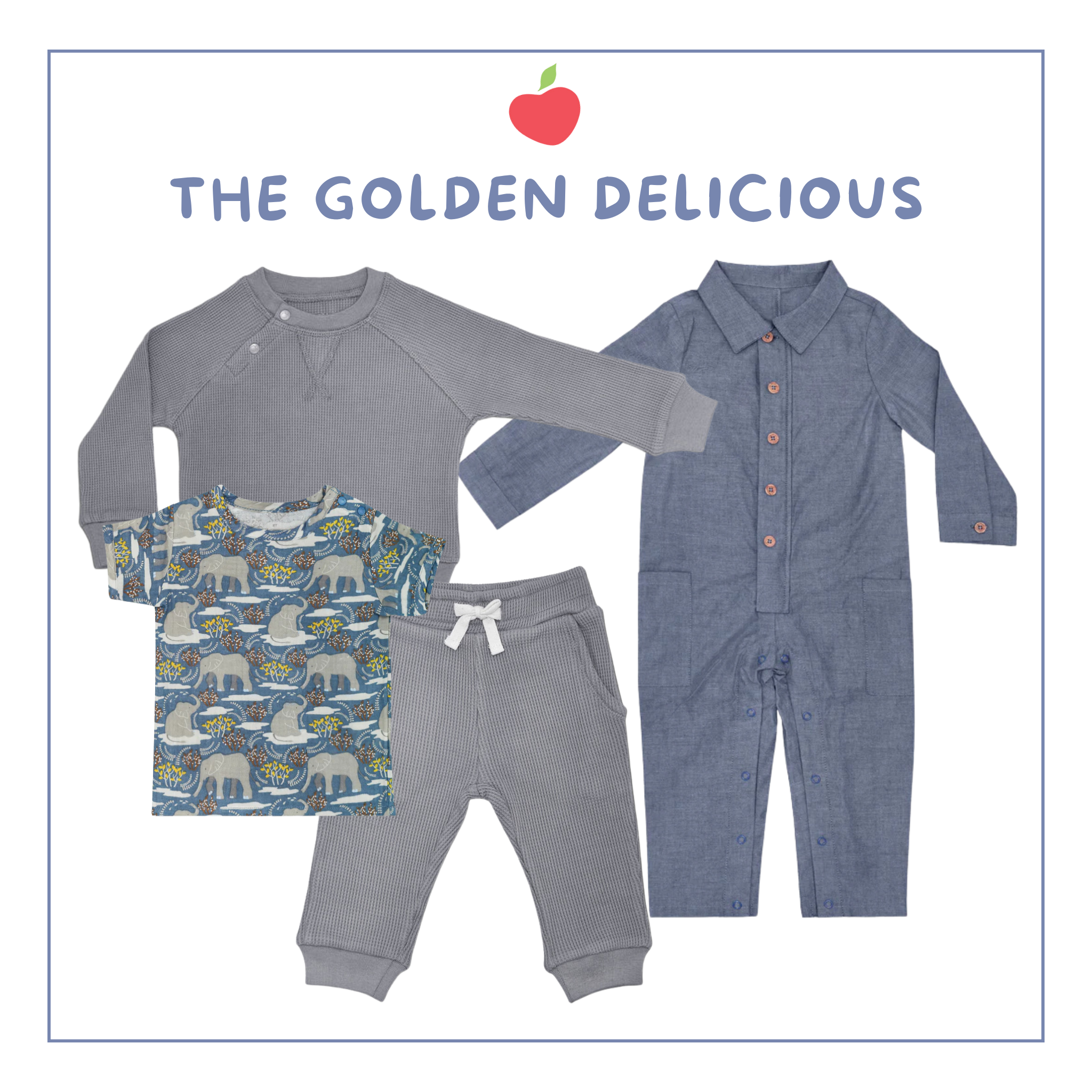 The Golden Delicious 4-Piece Outfit Set