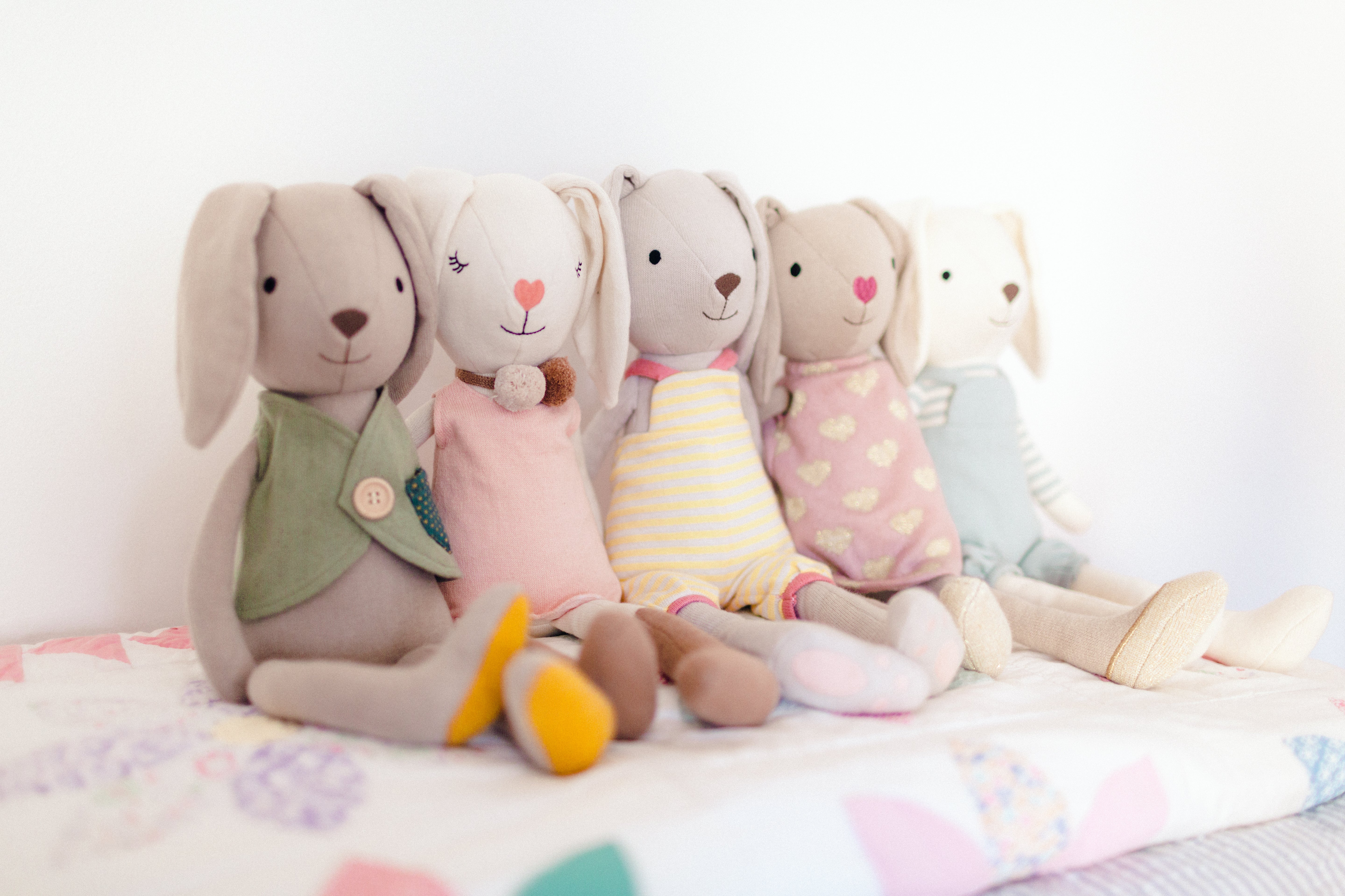 Knit Bunny Plush - Finn