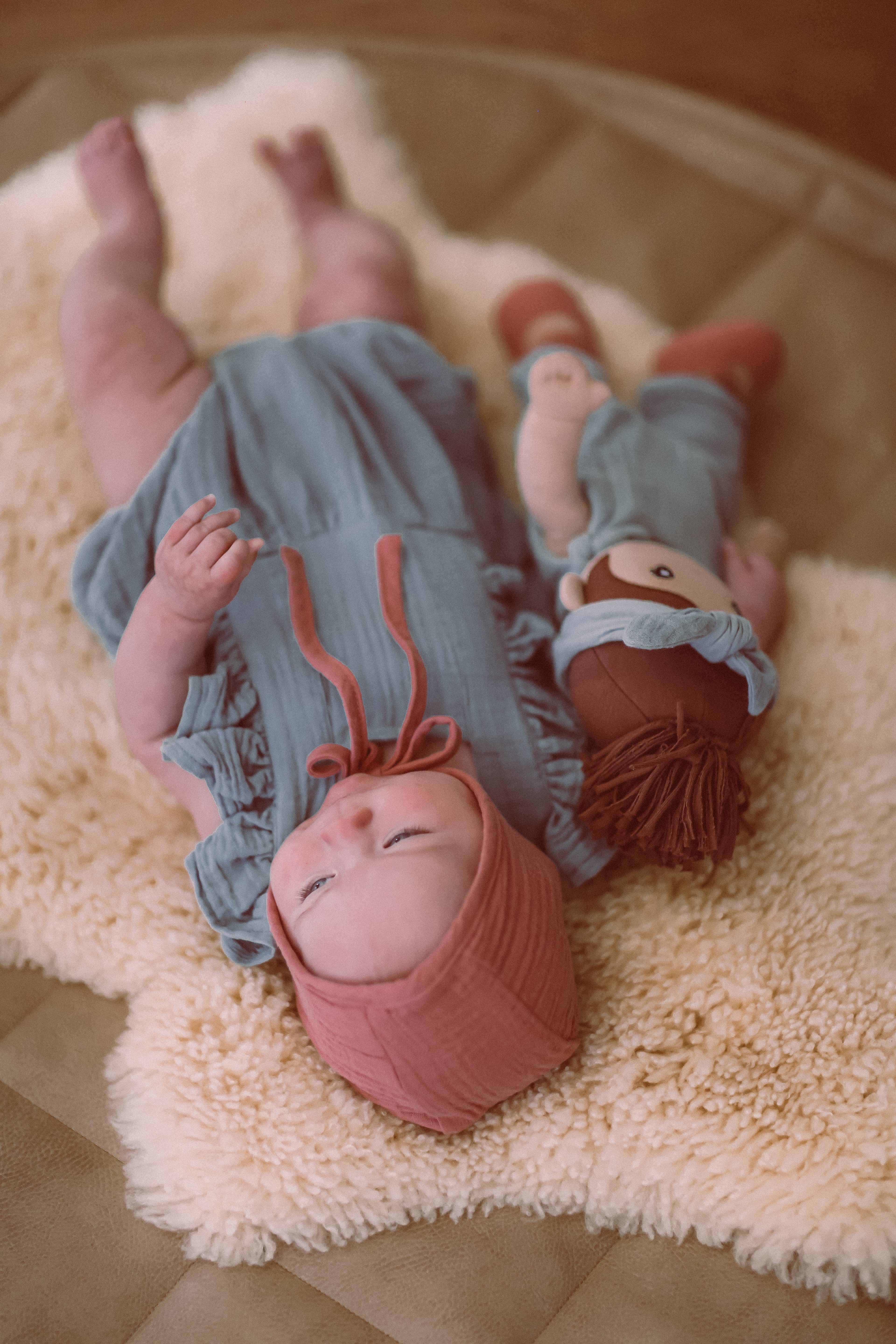 Muslin Flutter Sleeve Romper - Teal