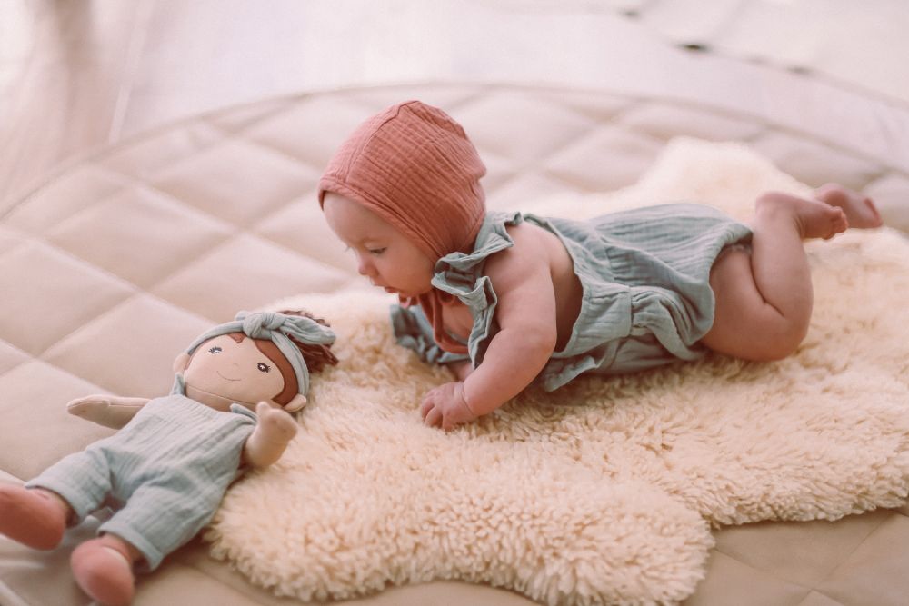 Apple Park Kids - Paloma in Teal Muslin