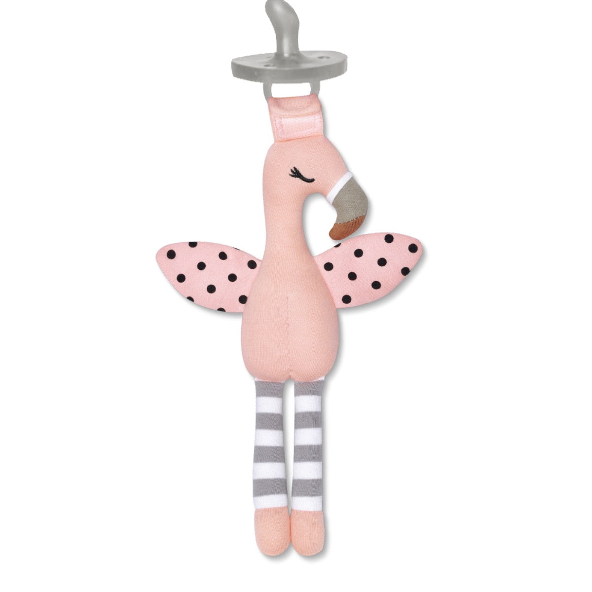 Franny Flamingo - Pacifier Buddy