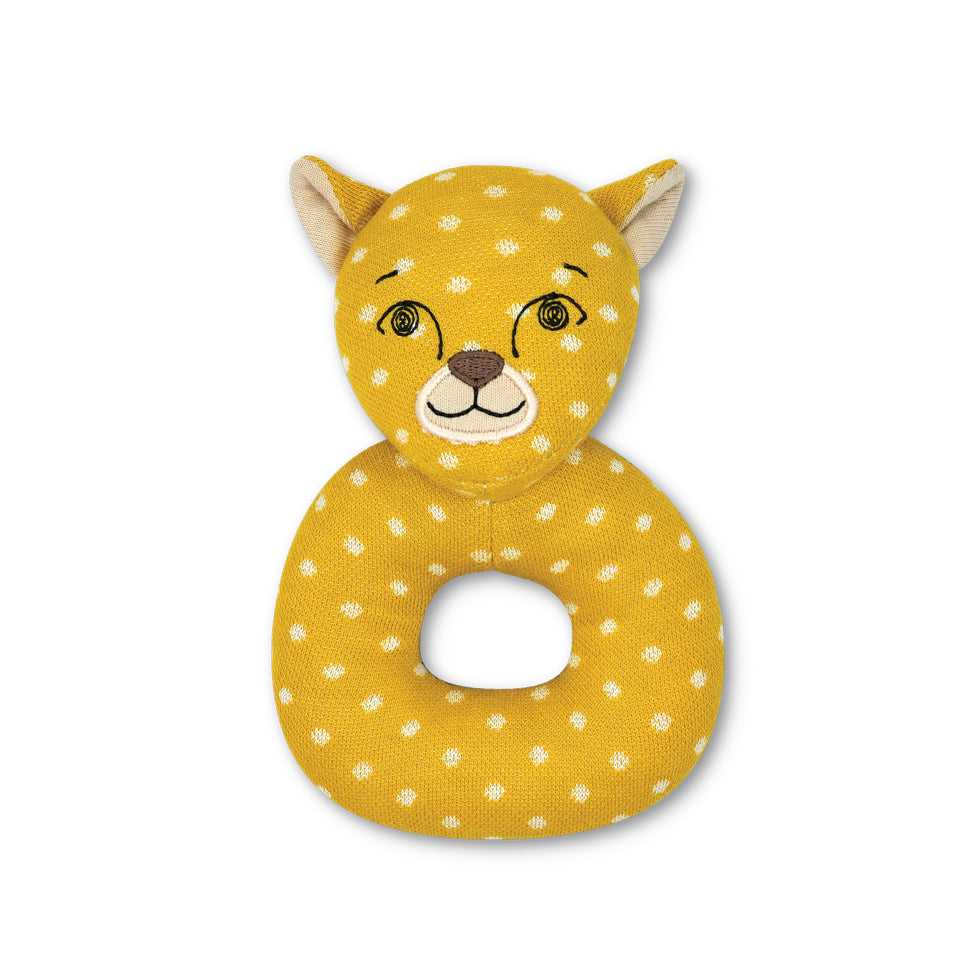 Charlie Cheetah - Teething Rattle