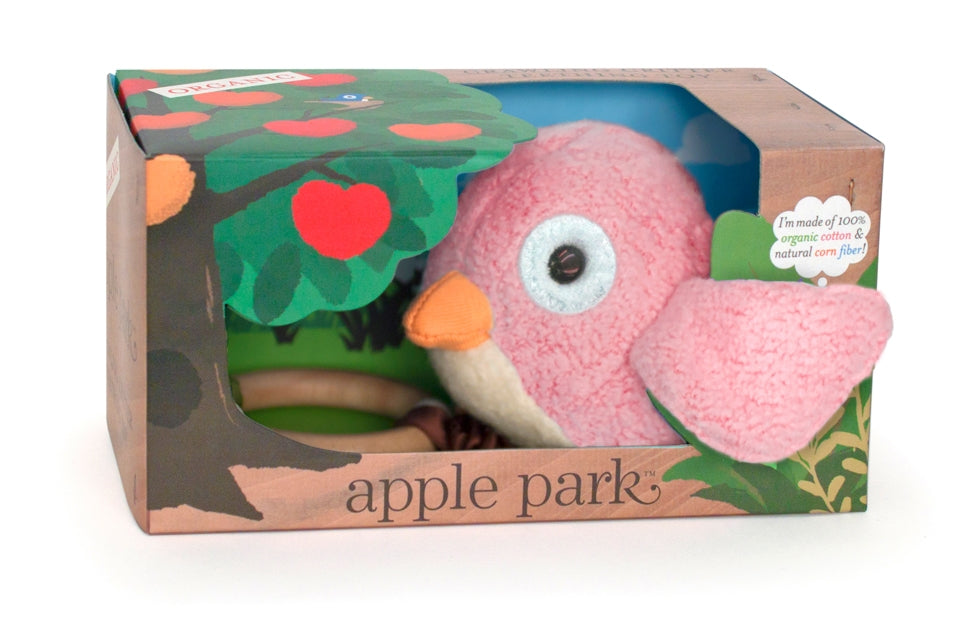 Crawling Critter Teething Toy - Pink Birdy