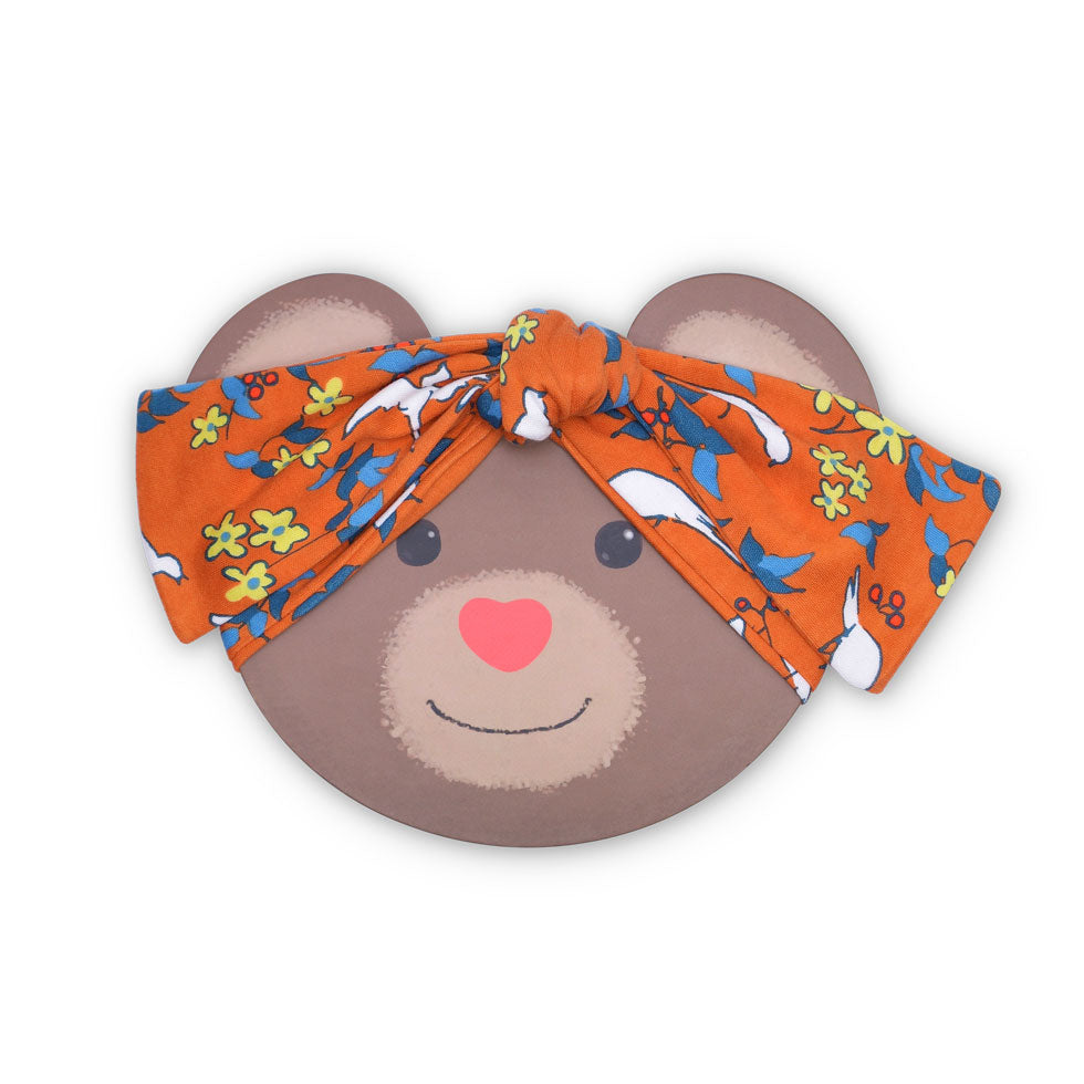 Lala Curio Headband - Enchanted Leaves Orange