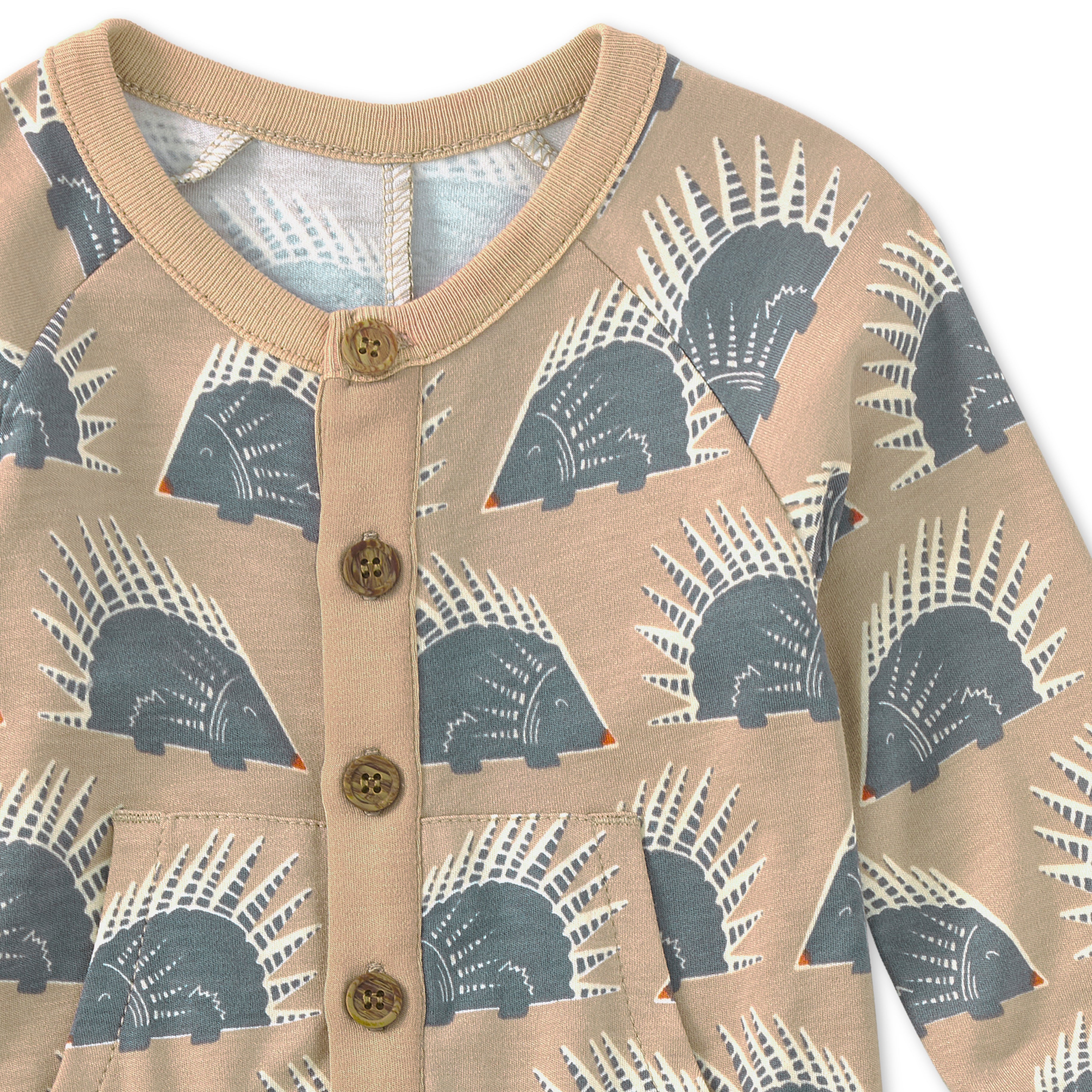 Bamboo Blend Kangaroo Romper - Squirrel Scurry