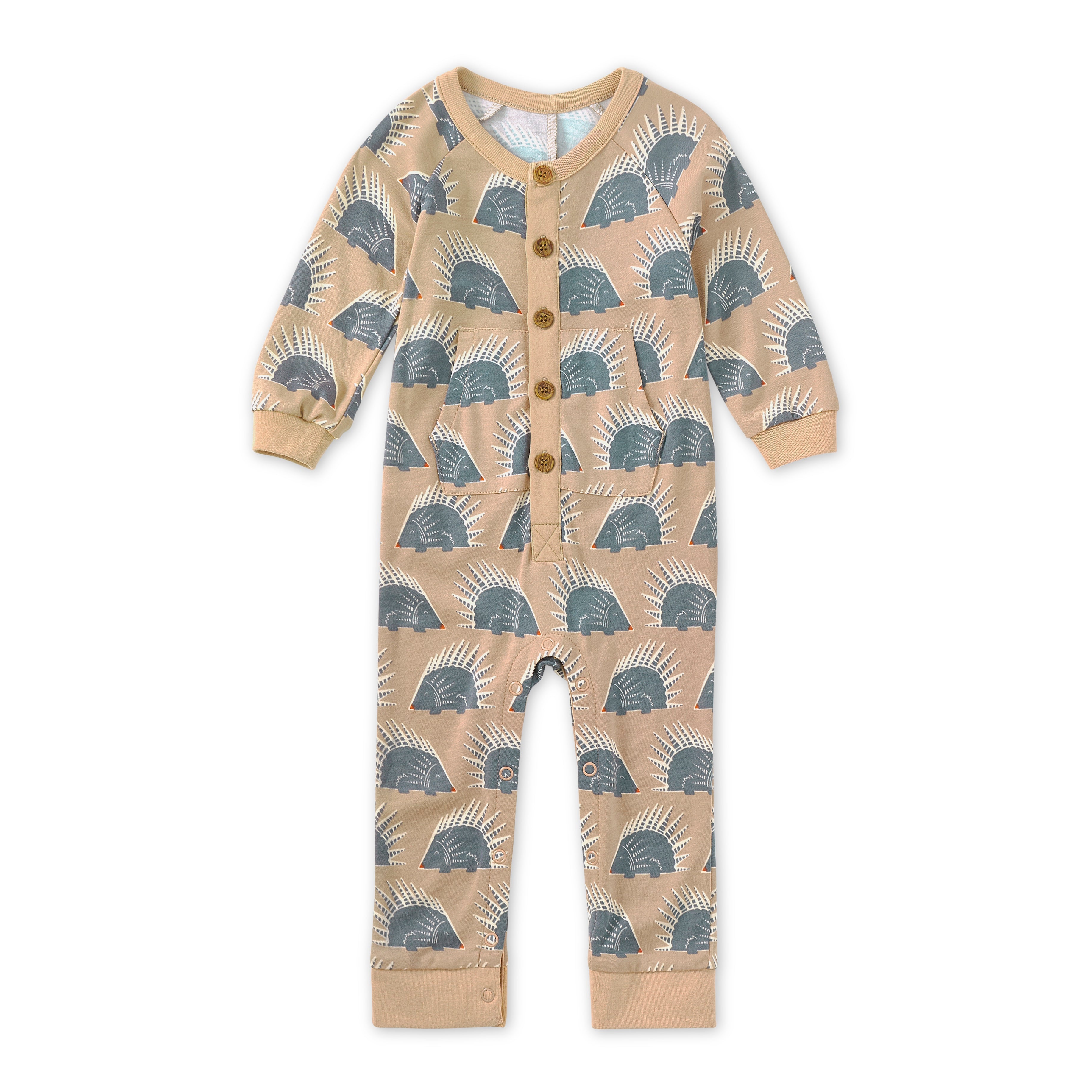Bamboo Blend Kangaroo Romper - Squirrel Scurry