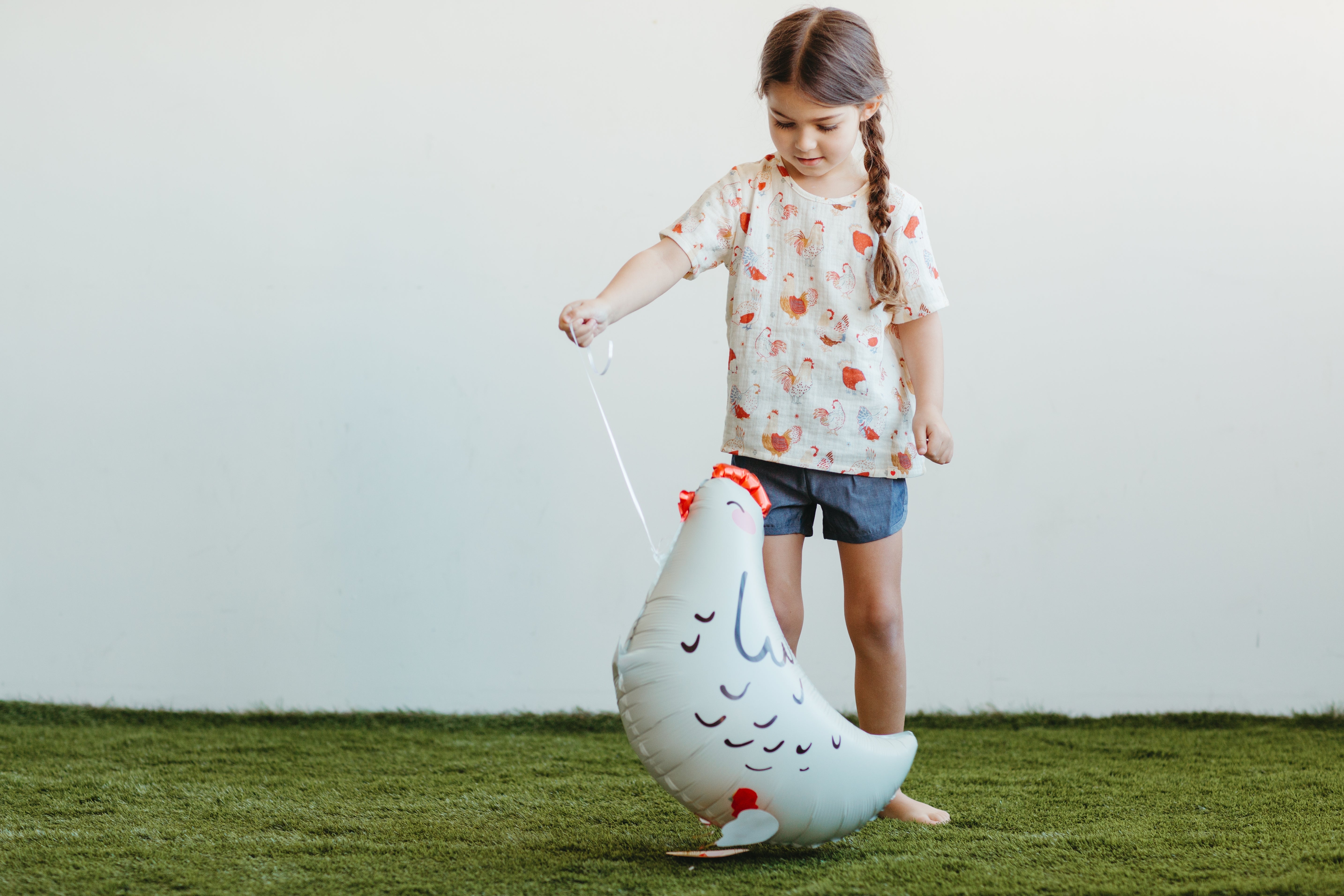 Muslin Short Sleeve Boxy Fit Top - Feathered Friends