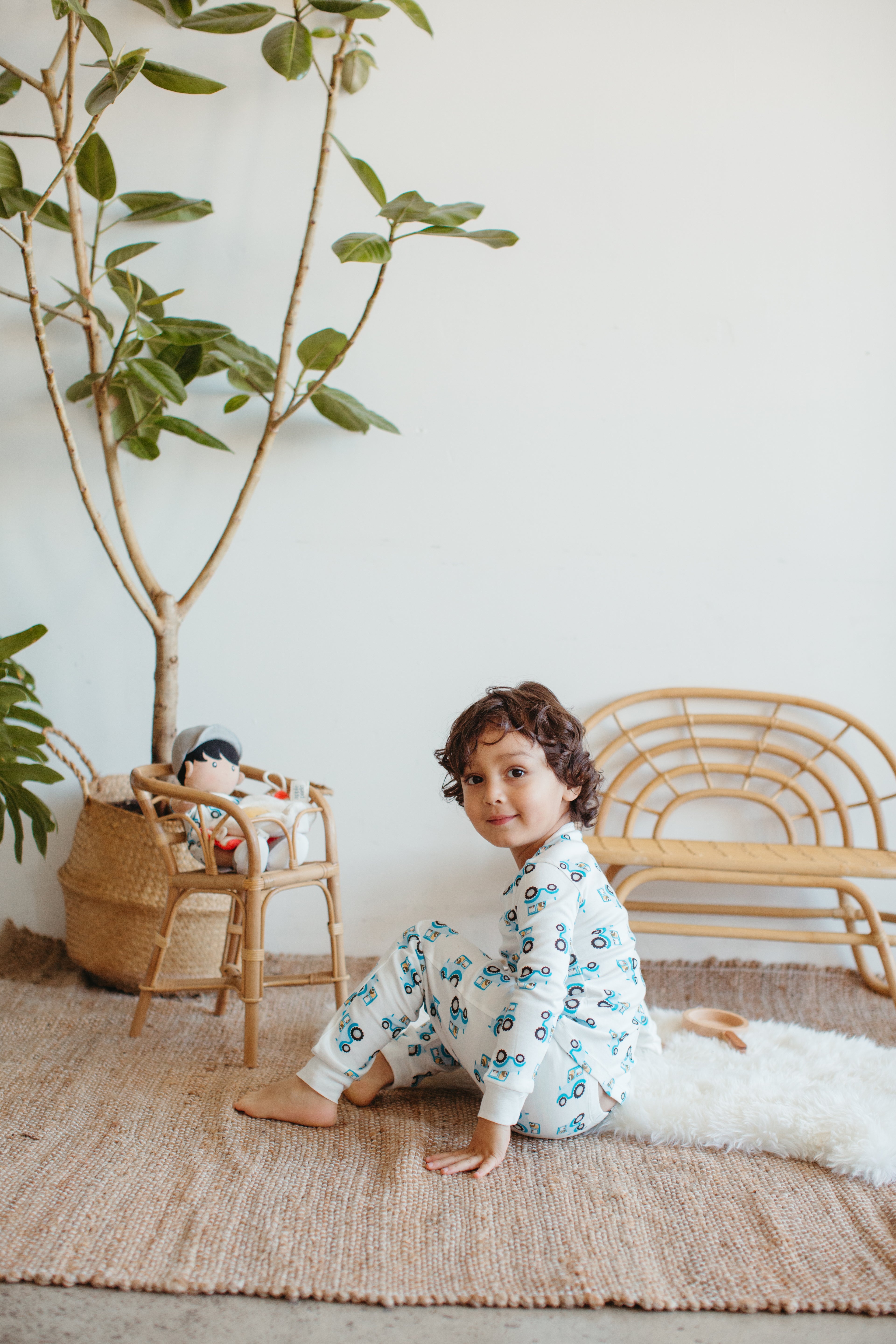 Bamboo Blend Pajamas - Farmyard Cruisers