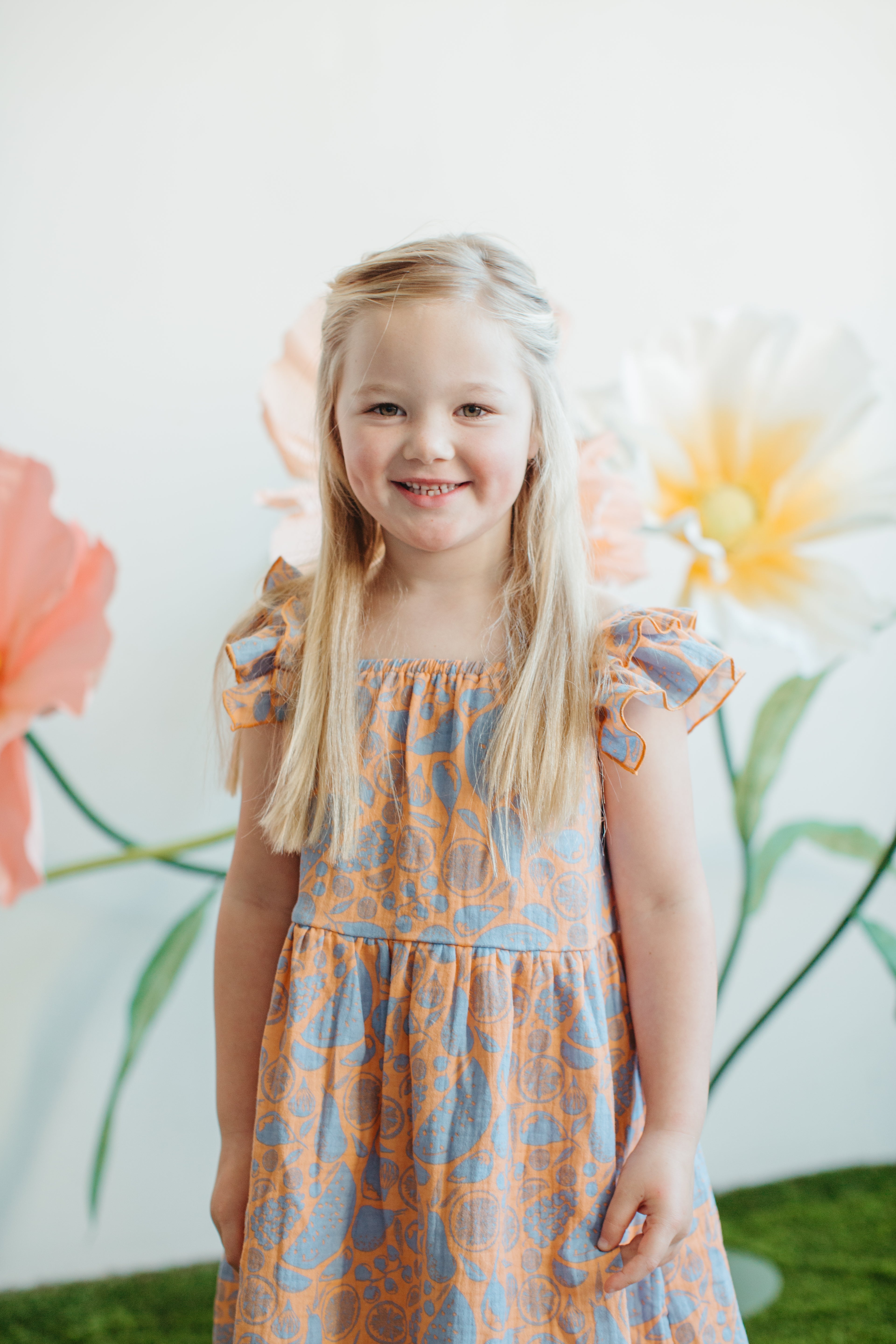 Muslin Flutter Strap Dress - Summer Bounty