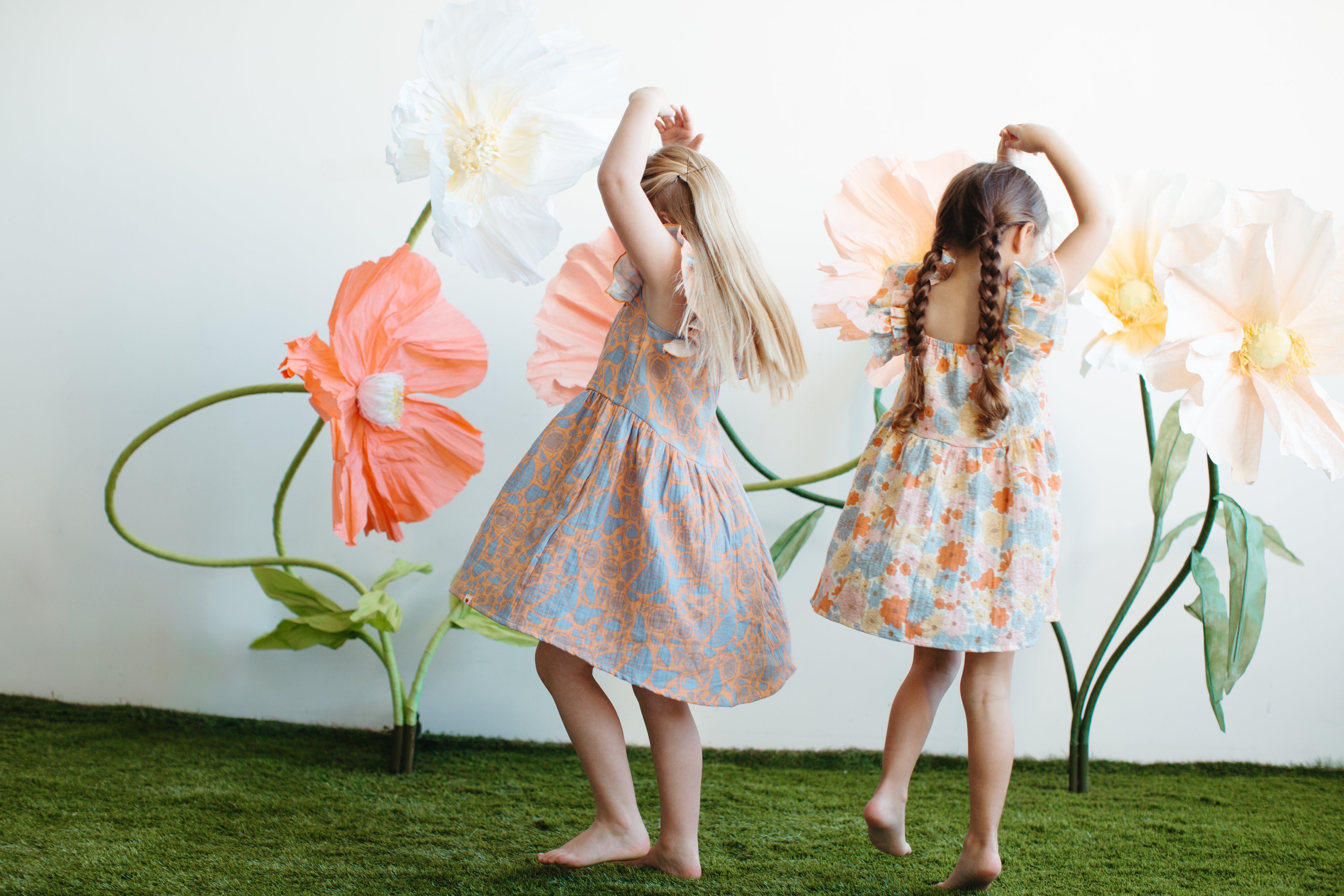 Muslin Flutter Strap Dress - Summer Bounty