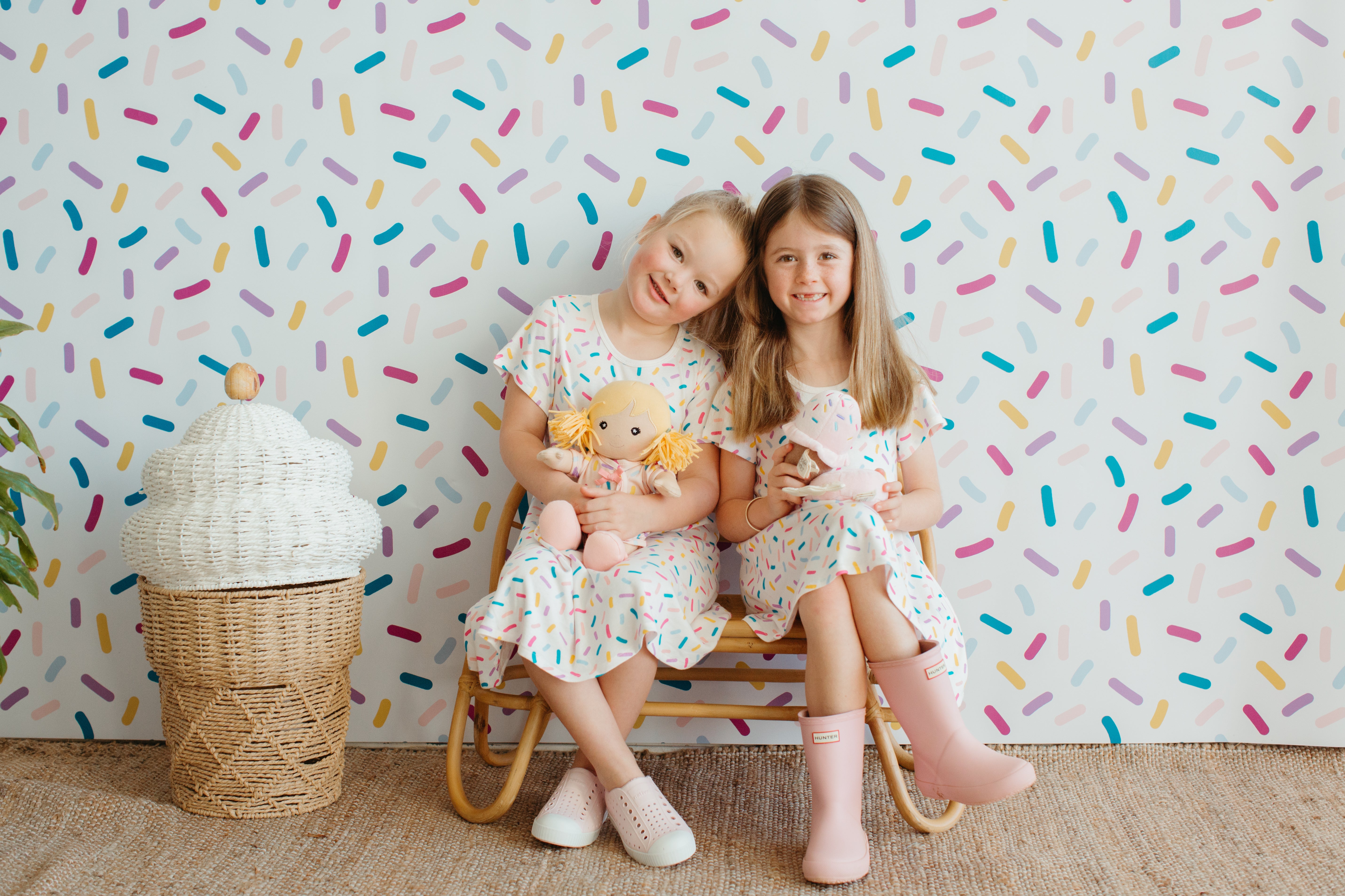 Bamboo Blend Short Sleeve Twirly Tee Dress - Sugar Rush