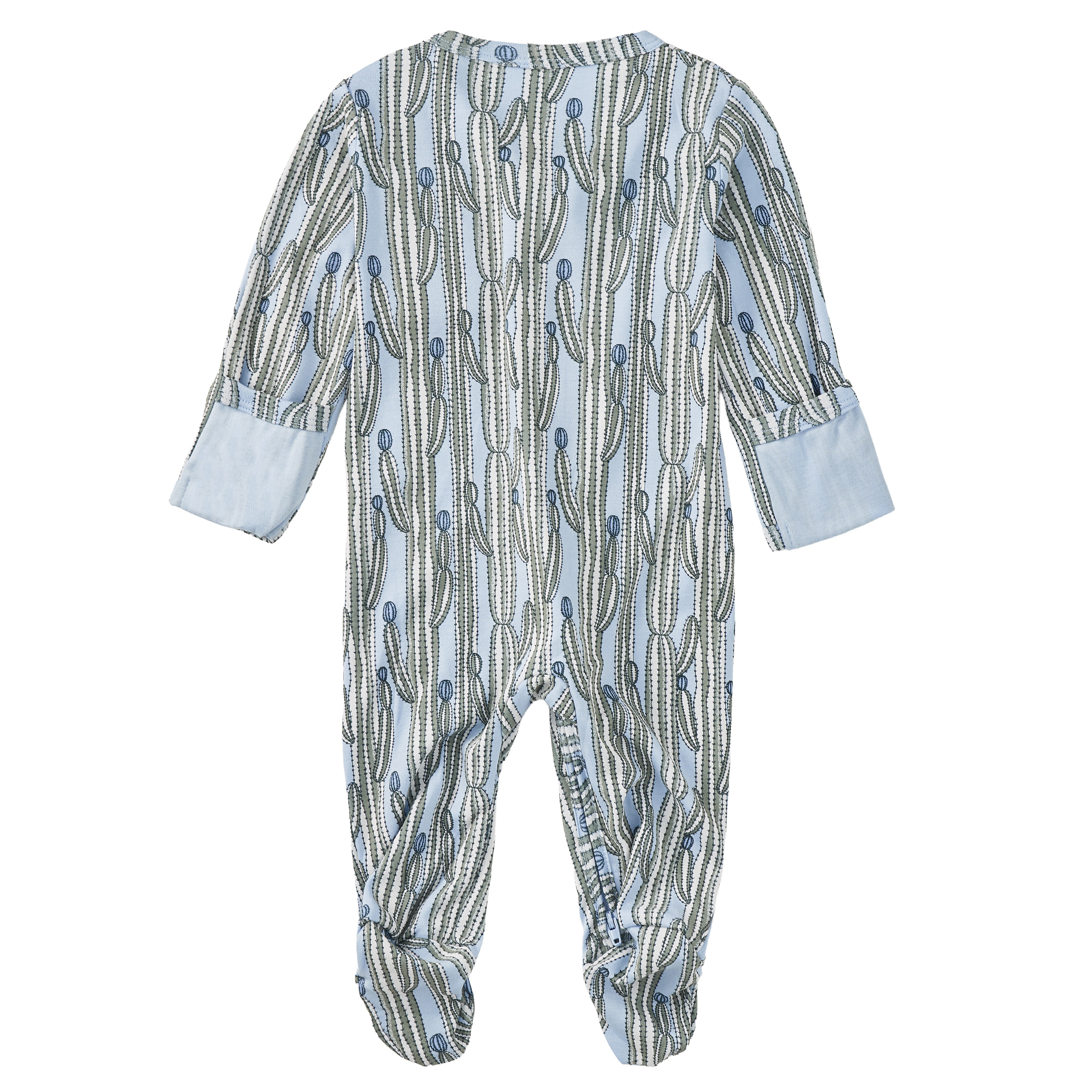 Bamboo Blend Zip Footie - Blooming Saguaro