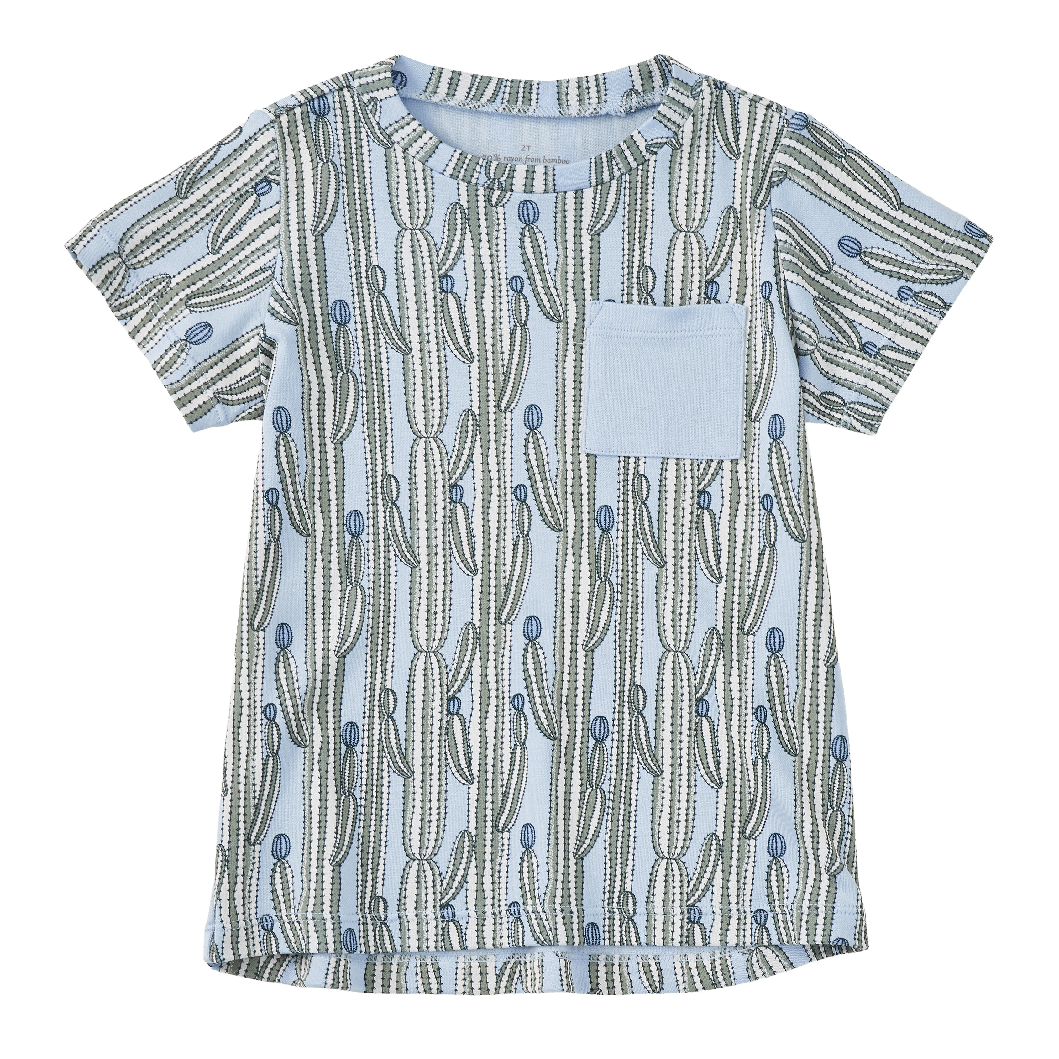 Bamboo Blend Short Sleeve Pocket Tee – Blooming Saguaro