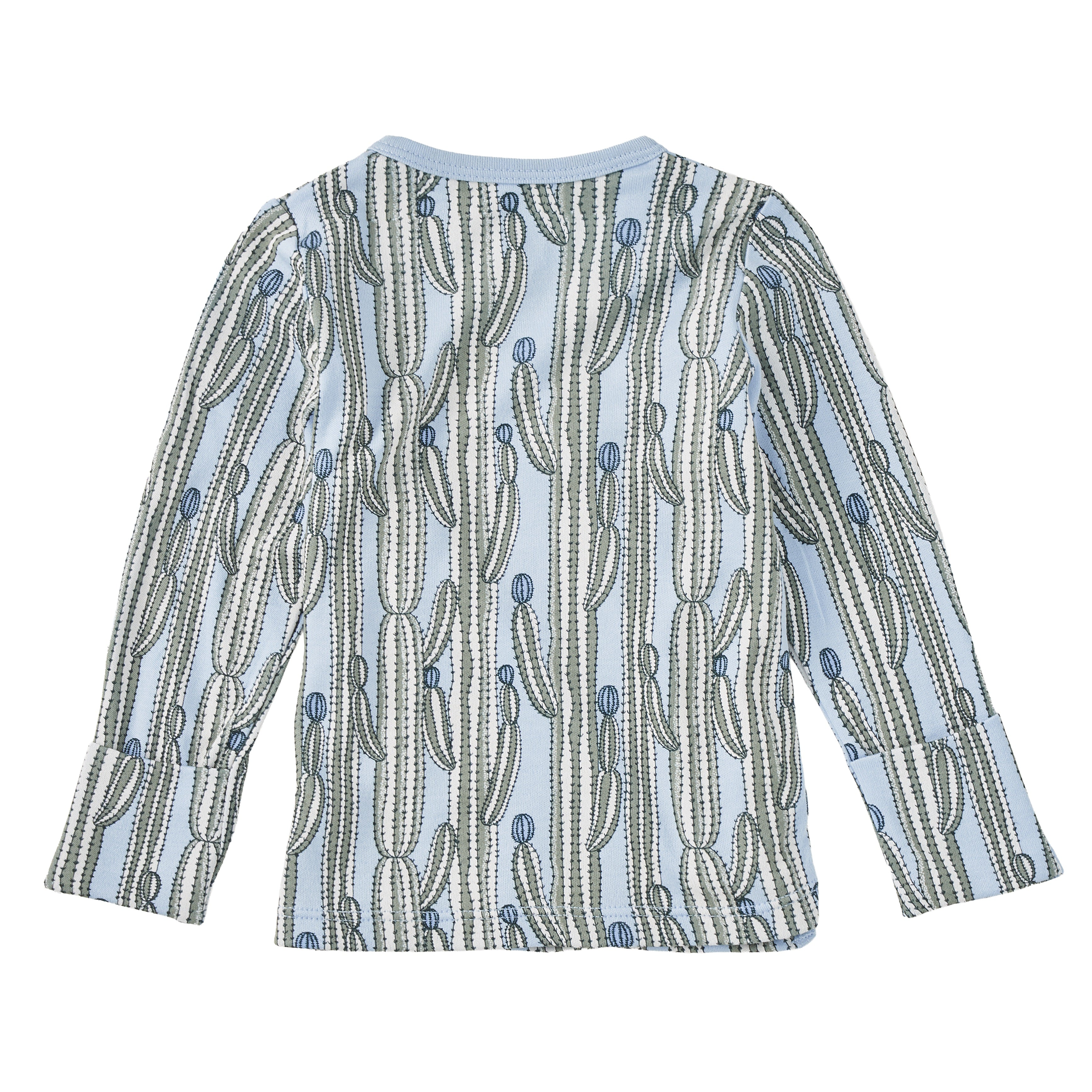 Bamboo Blend Wrap-Front Long Sleeve Layette Jacket - Blooming Saguaro