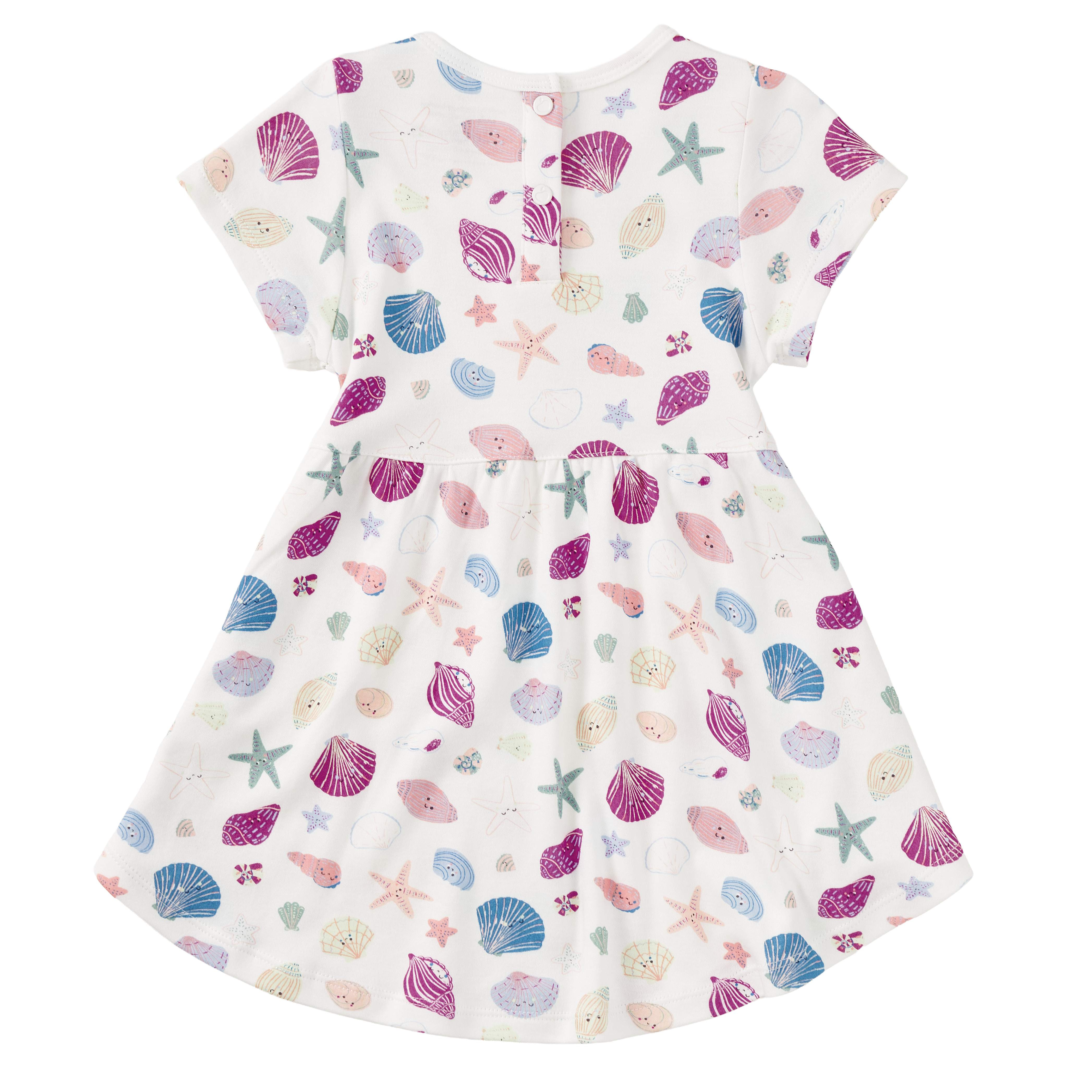 Bamboo Blend Short Sleeve Twirly Tee Dress - Seaside Treasures