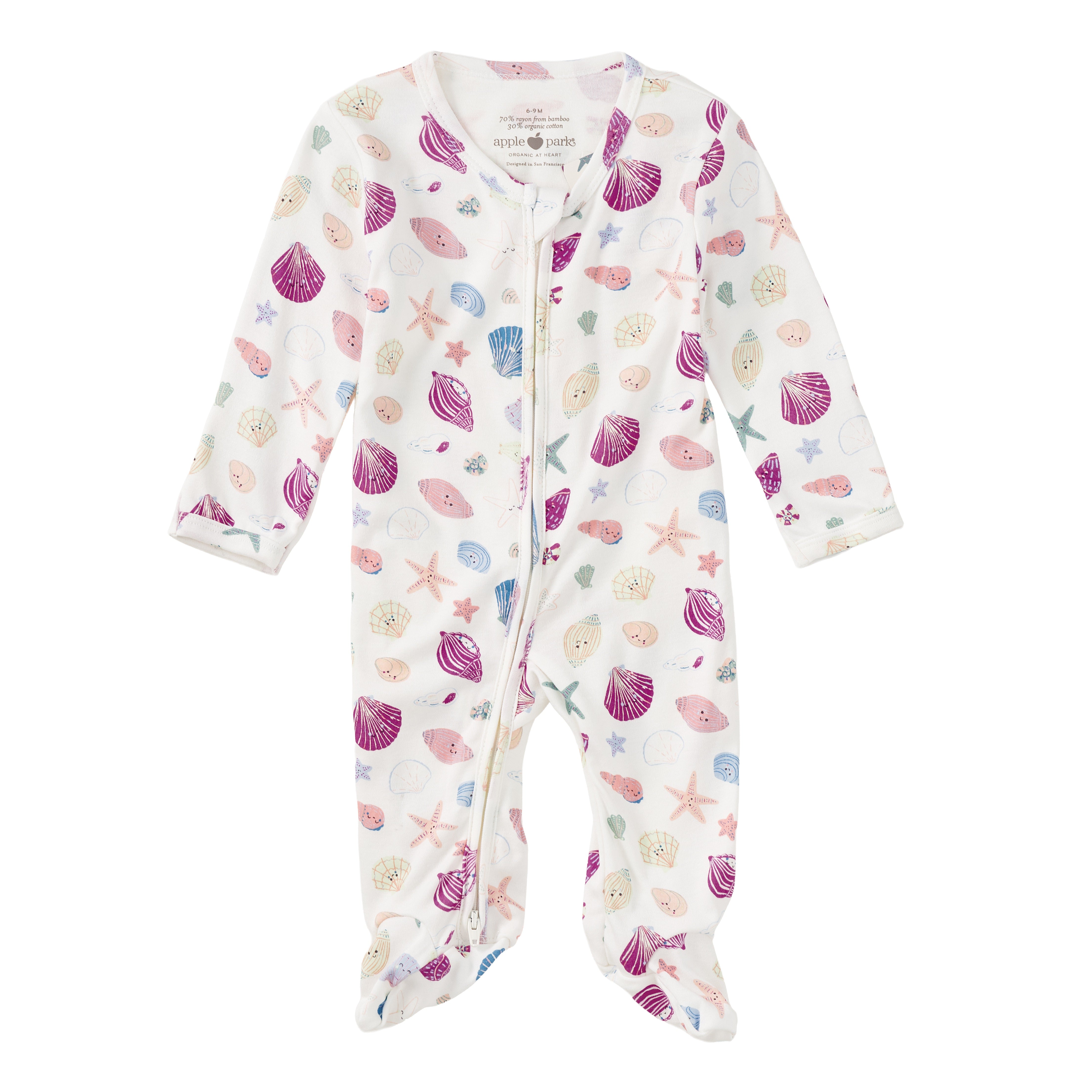 Bamboo Blend Zip Footie - Seaside Treasures