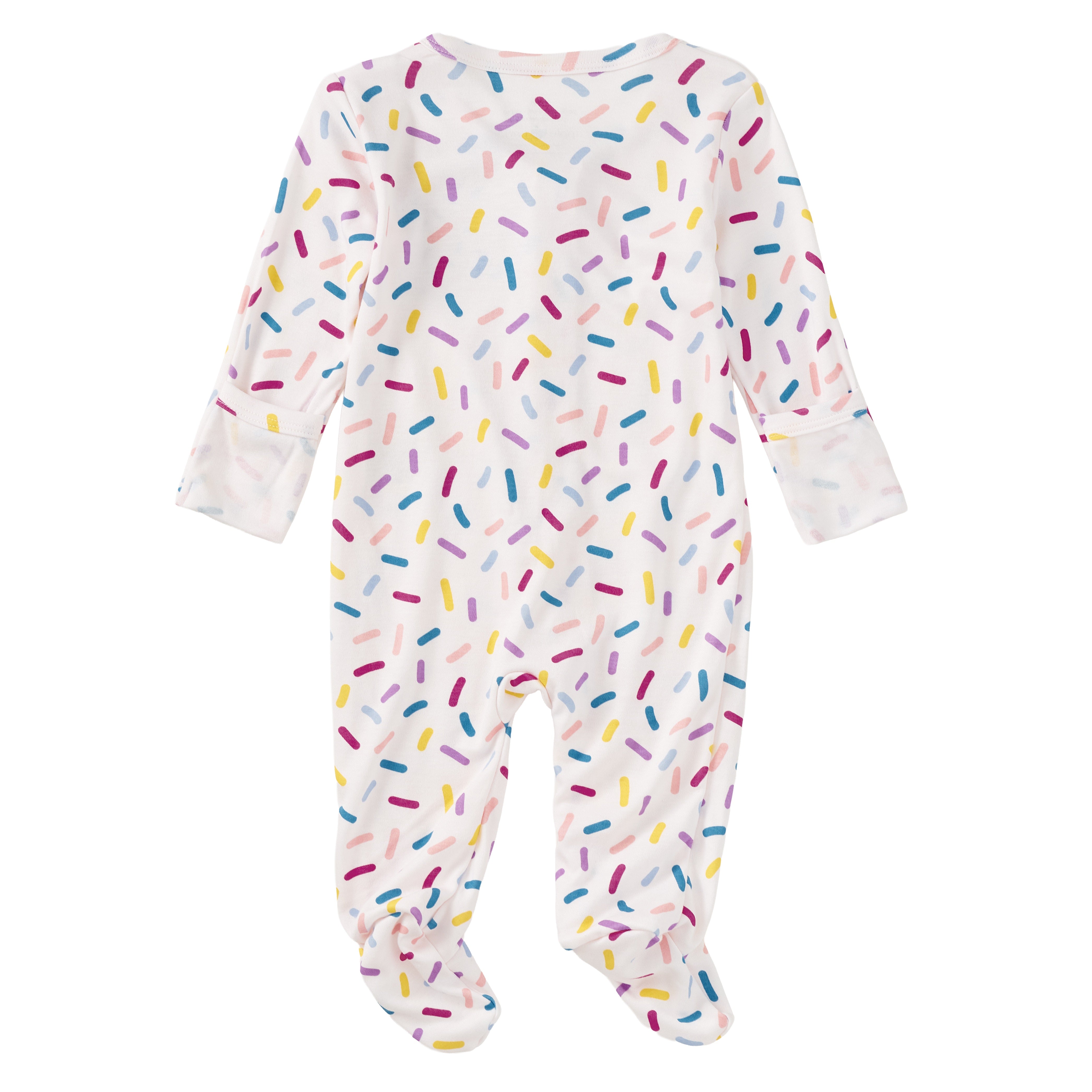 Bamboo Blend Zip Footie - Sugar Rush