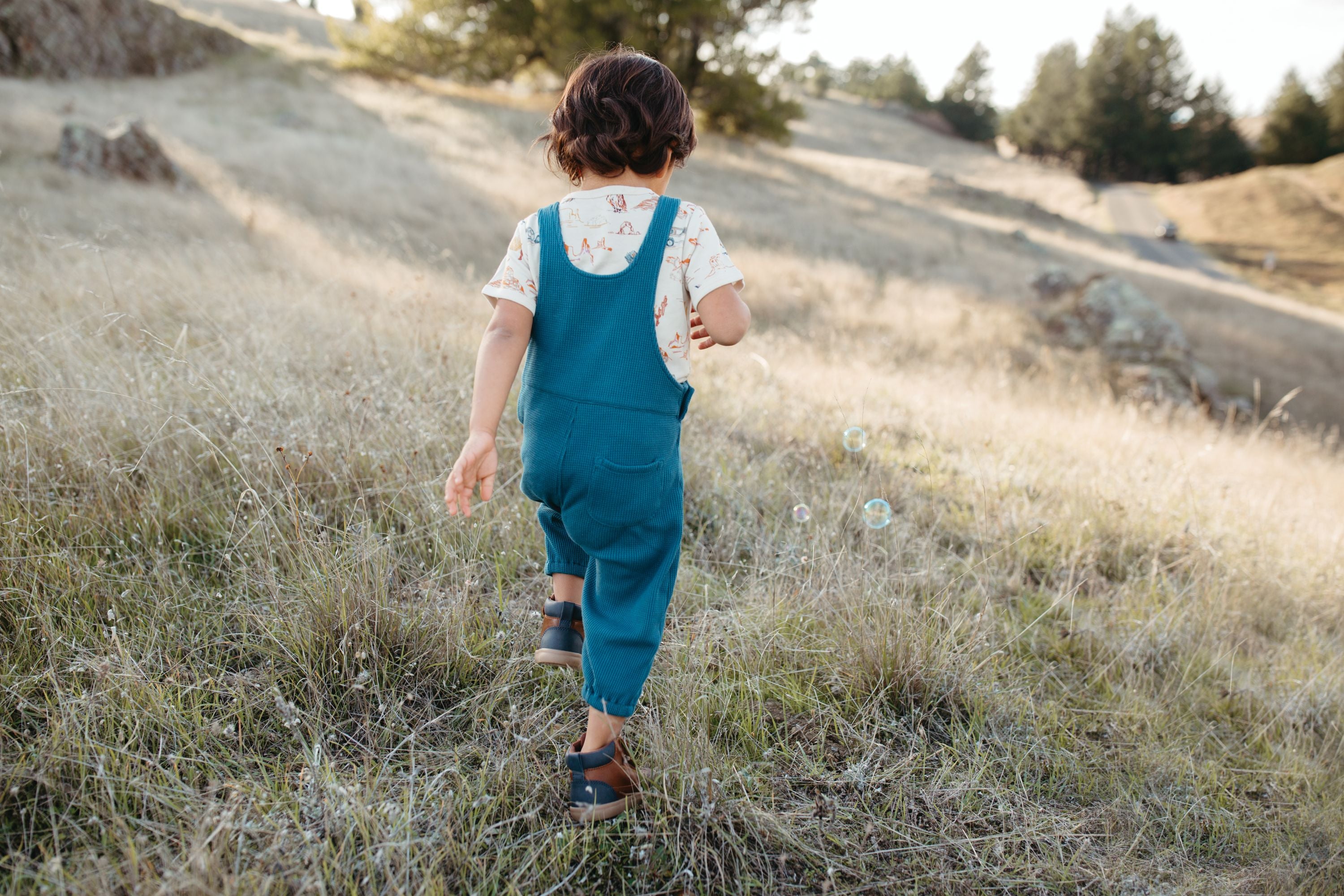 Waffle Overalls - Marine