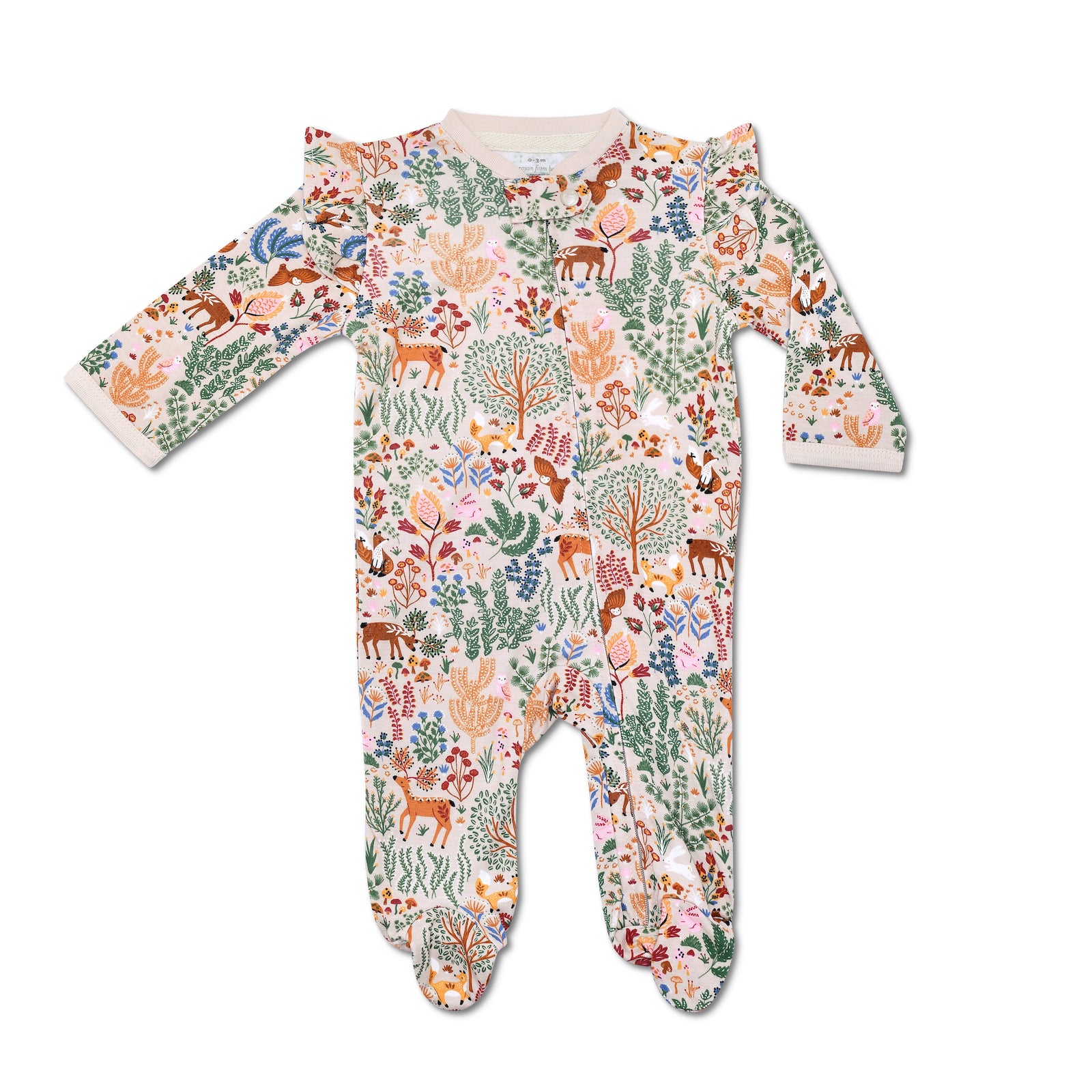 Bamboo Zip Footie Valentine