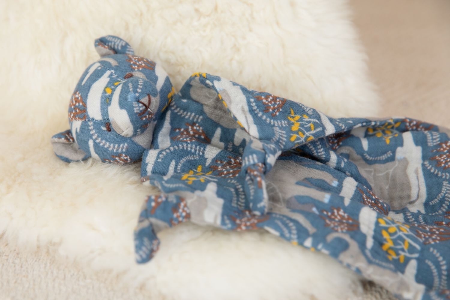 Bear Muslin Lovey - Safari Party