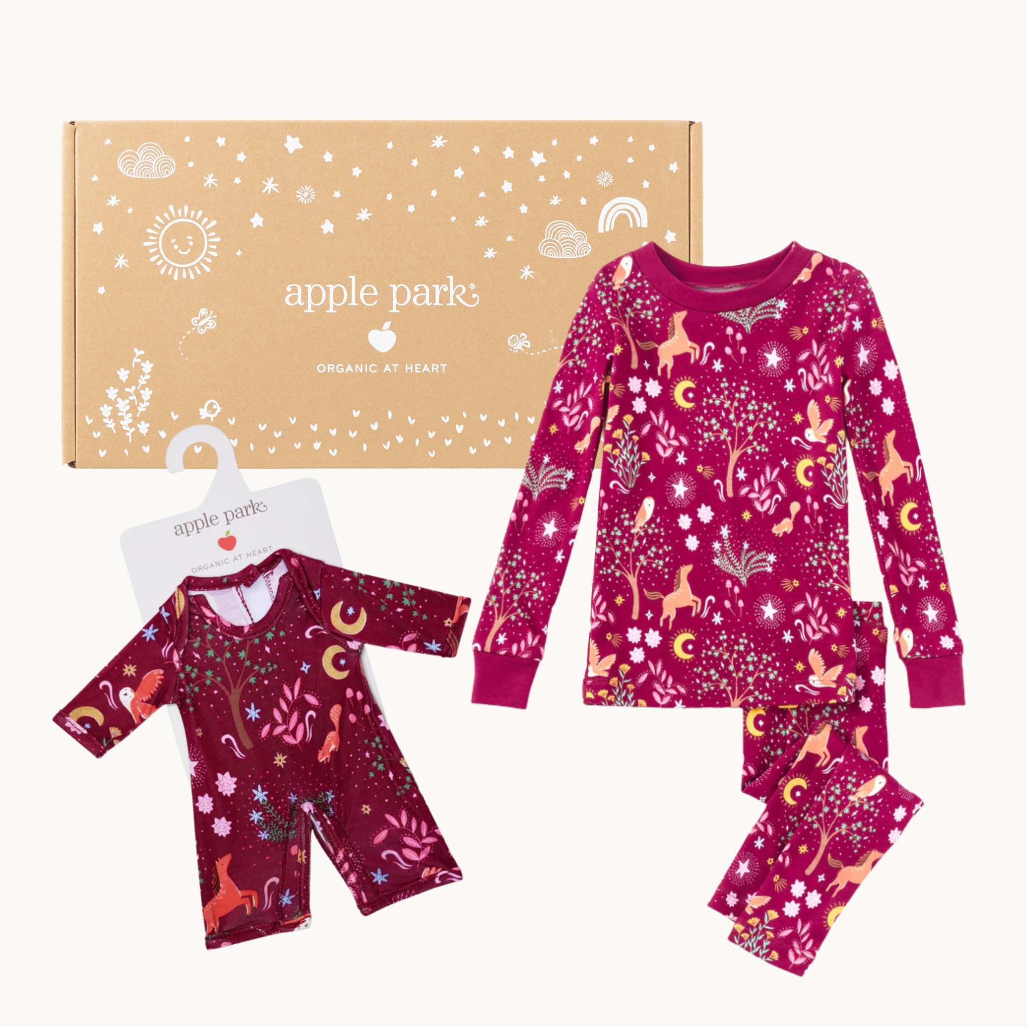 Bamboo Blend Woodland Dreams PJs + Matching Doll Pajamas