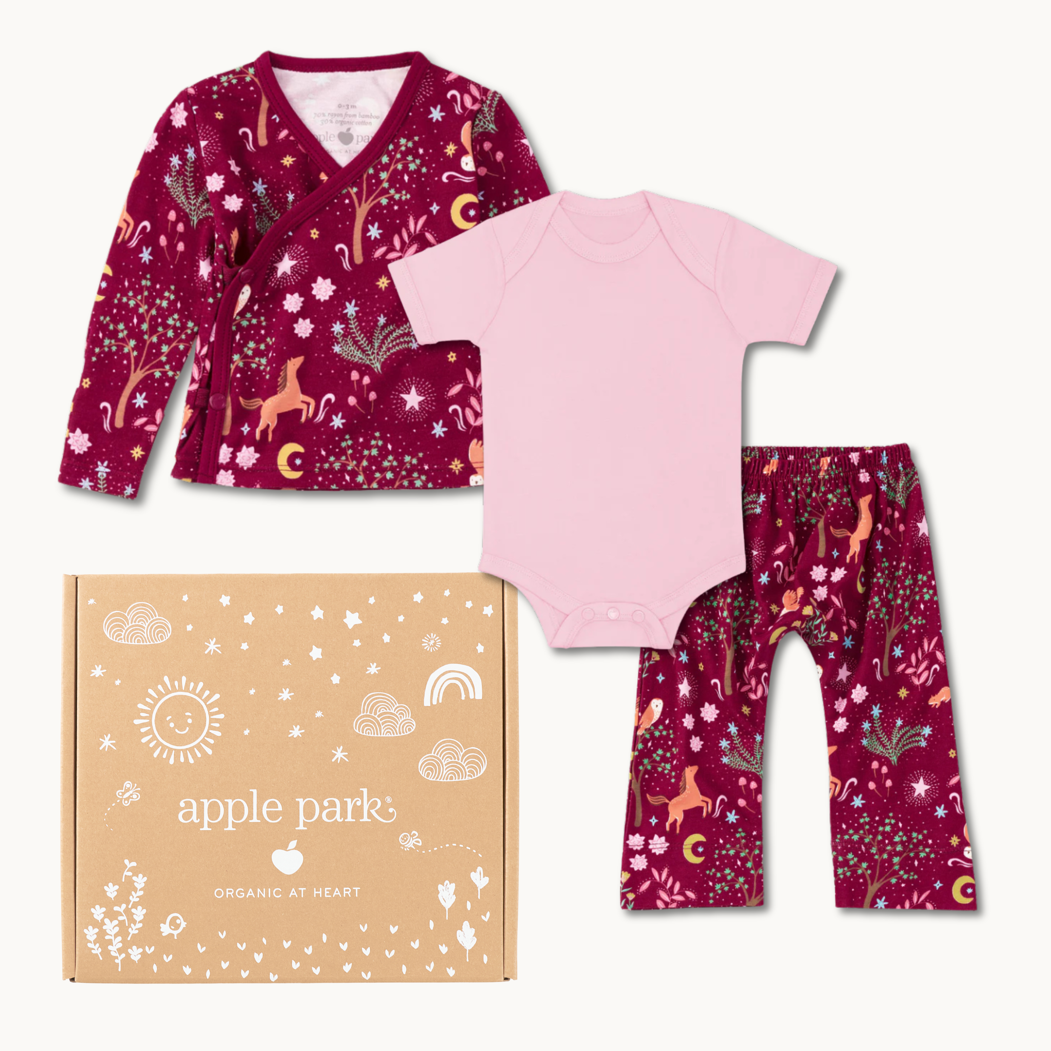 Bamboo Blend Layette Set - Woodland Dreams