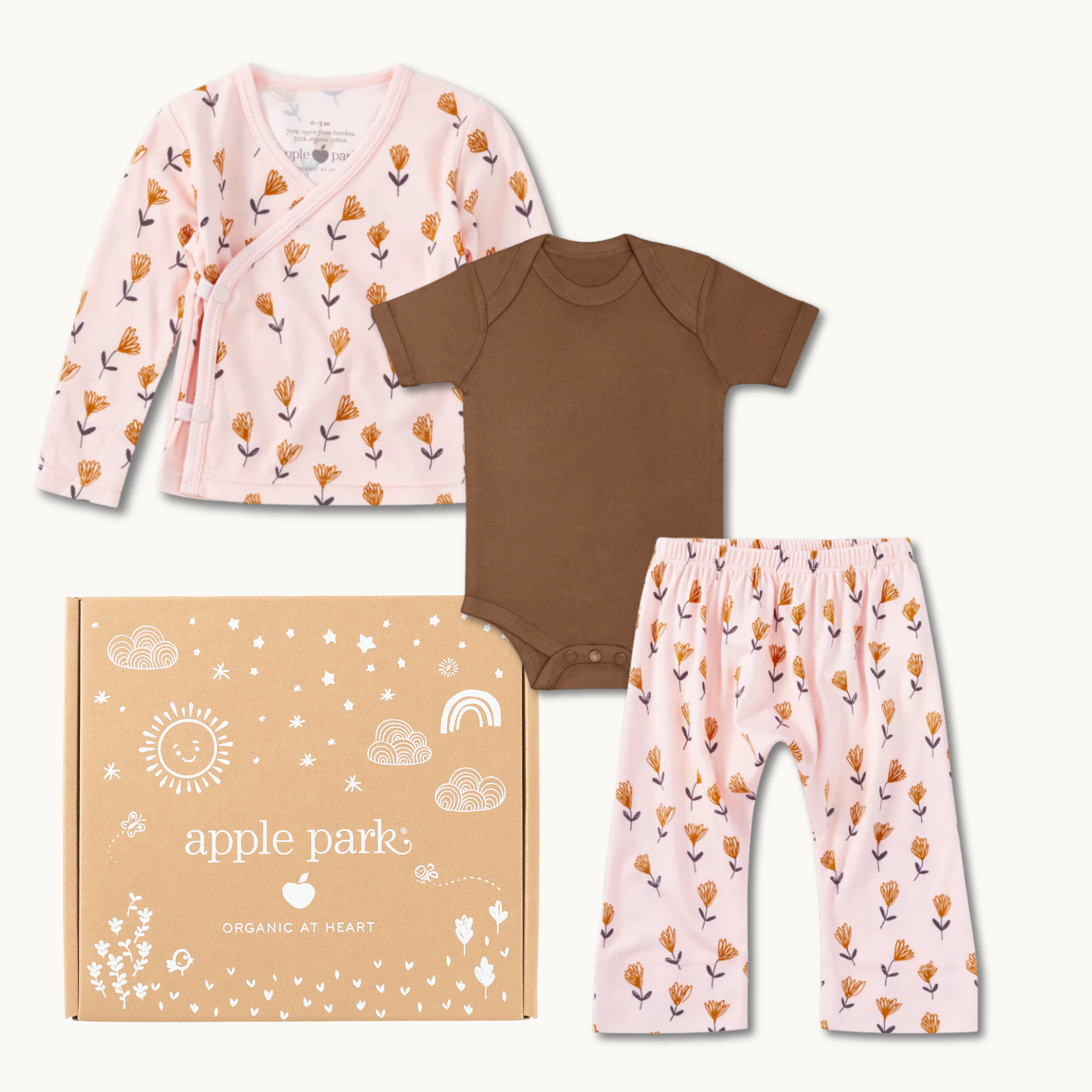 Bamboo Blend Layette Set - Wild at Heart