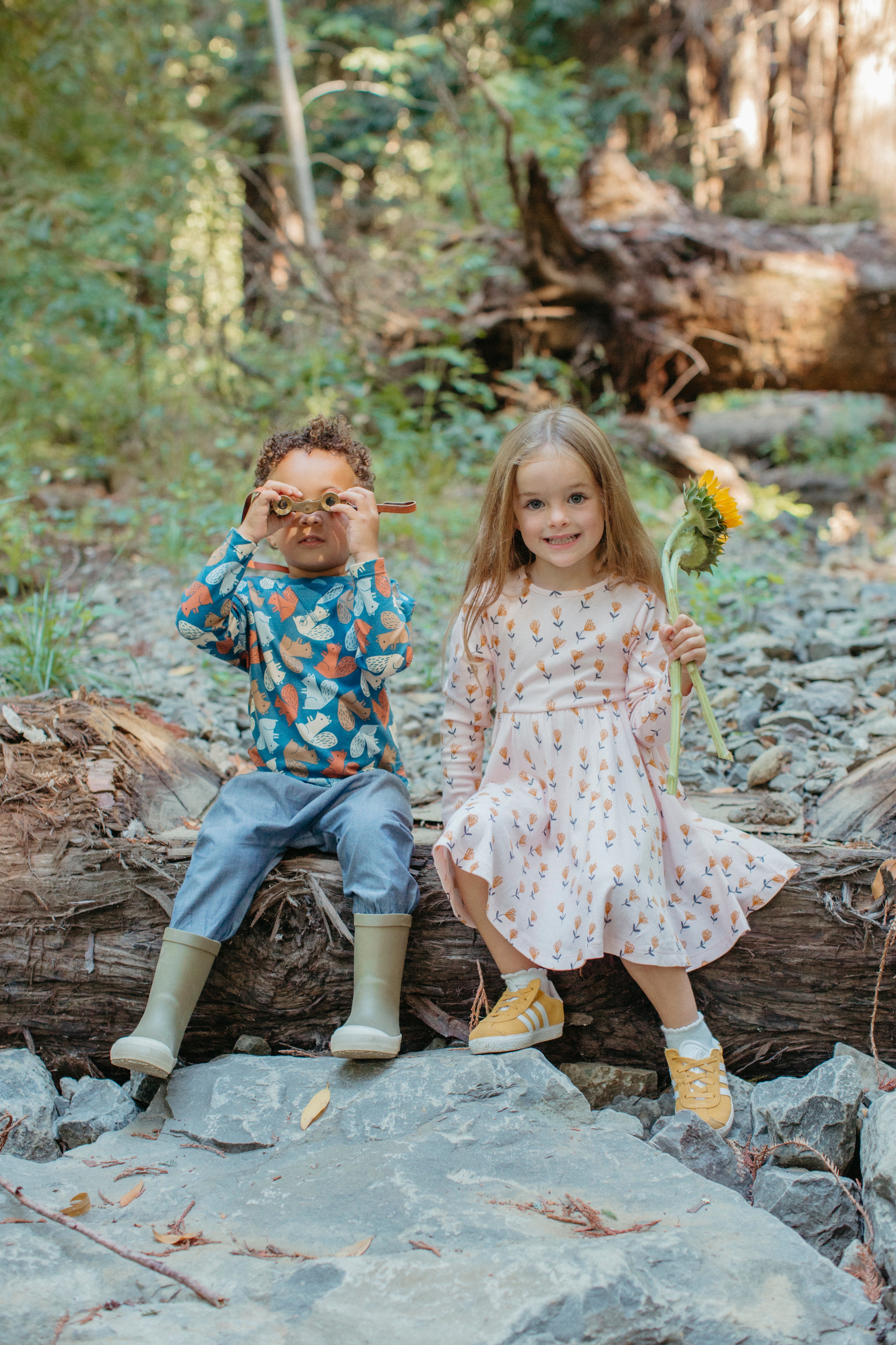 Bamboo Blend L/S Twirly Tee Dress - Wild at Heart