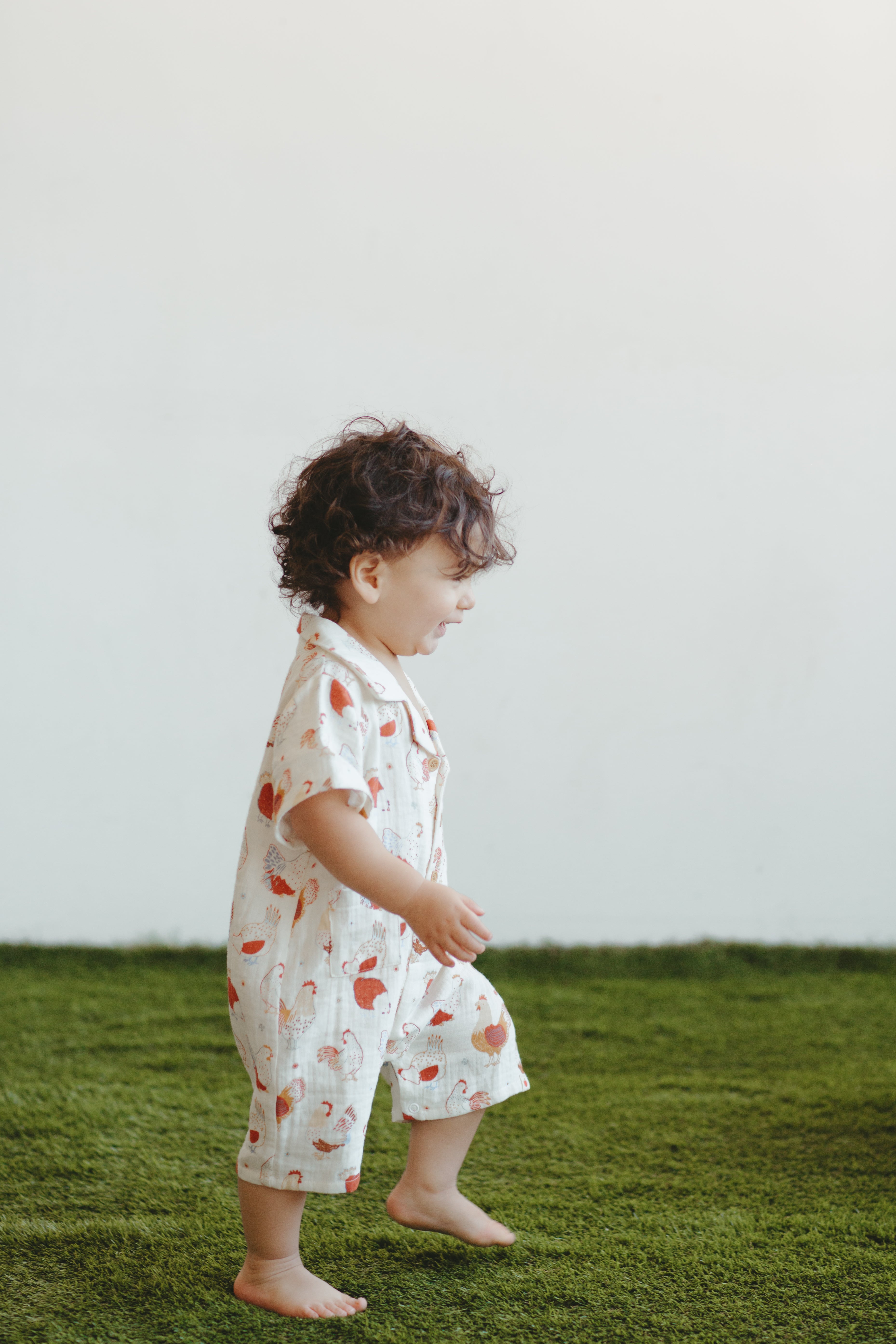 Muslin Cabana Romper - Feathered Friends