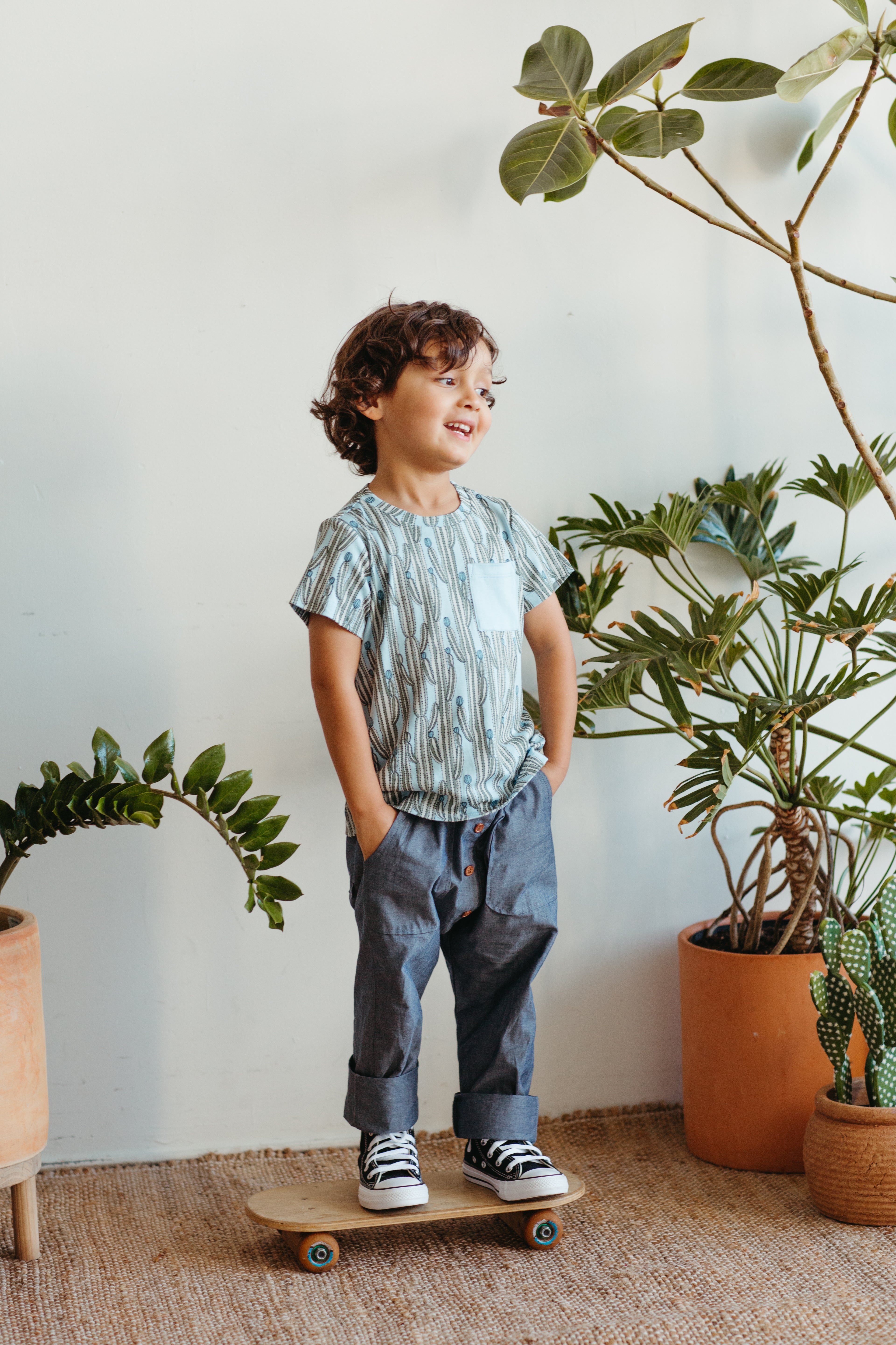 Bamboo Blend Short Sleeve Pocket Tee – Blooming Saguaro
